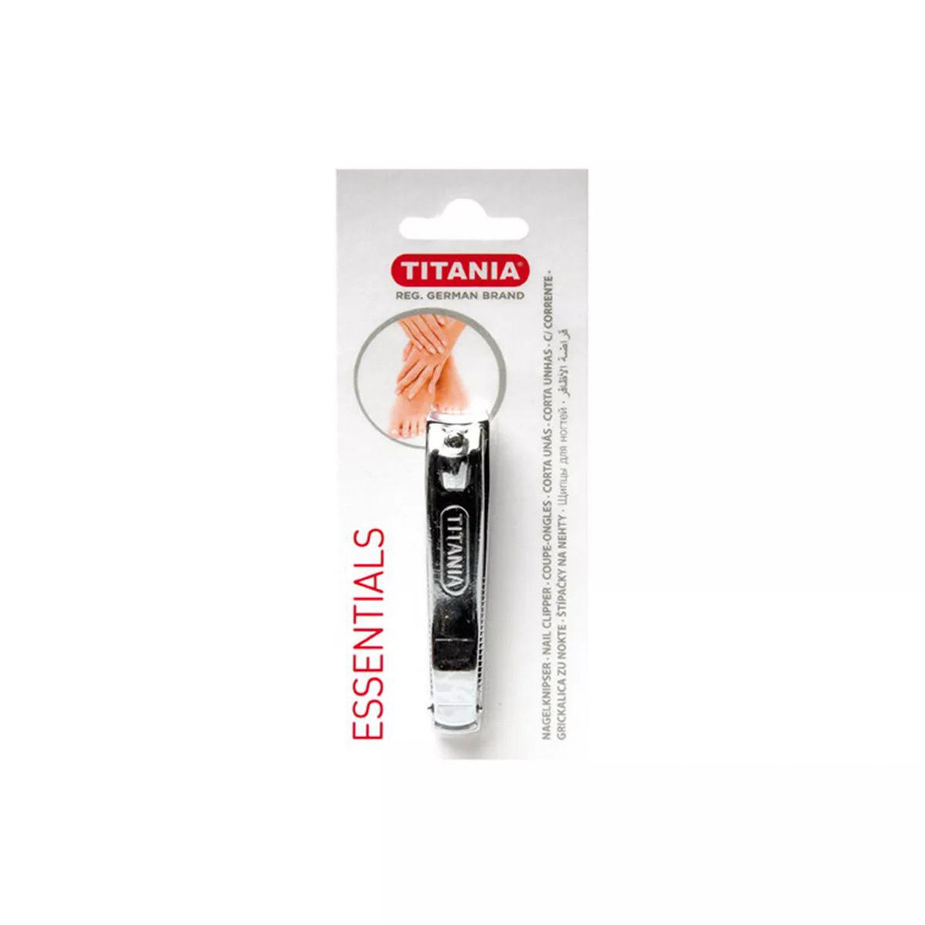 Titania Nail Clippers With File Chrome-1052/2 Big