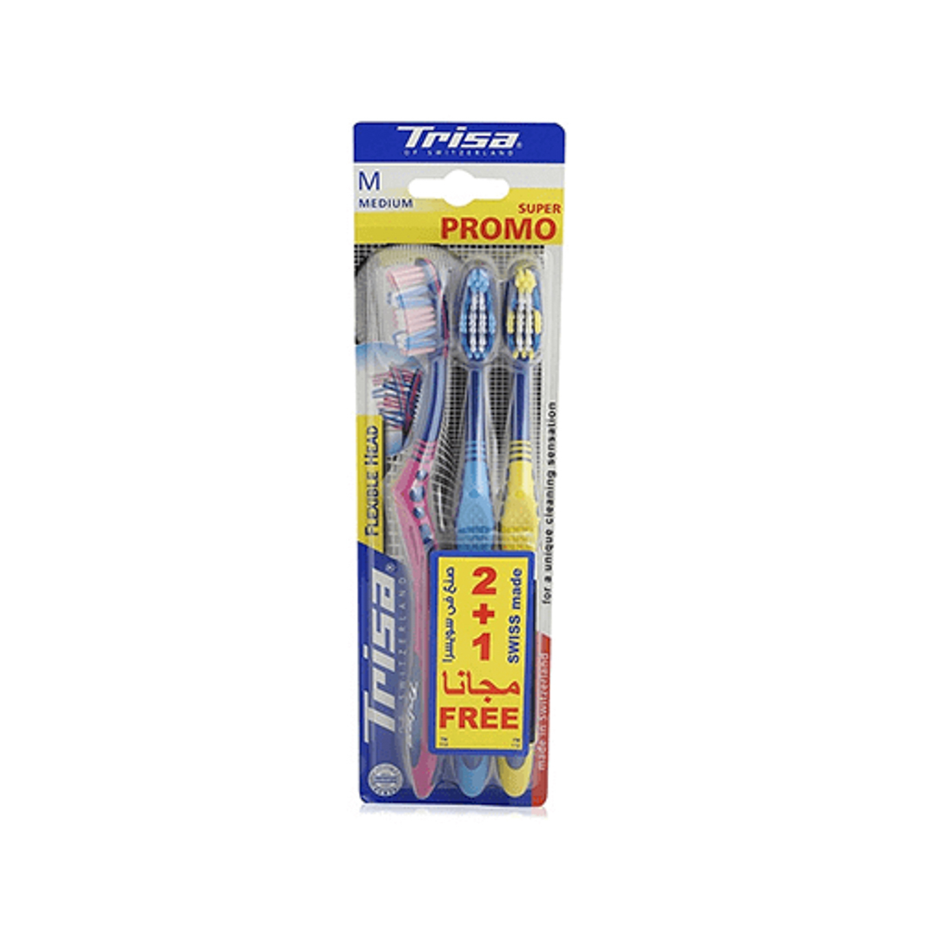 تريزا فرشاة اسنان 2+1مرن وسط