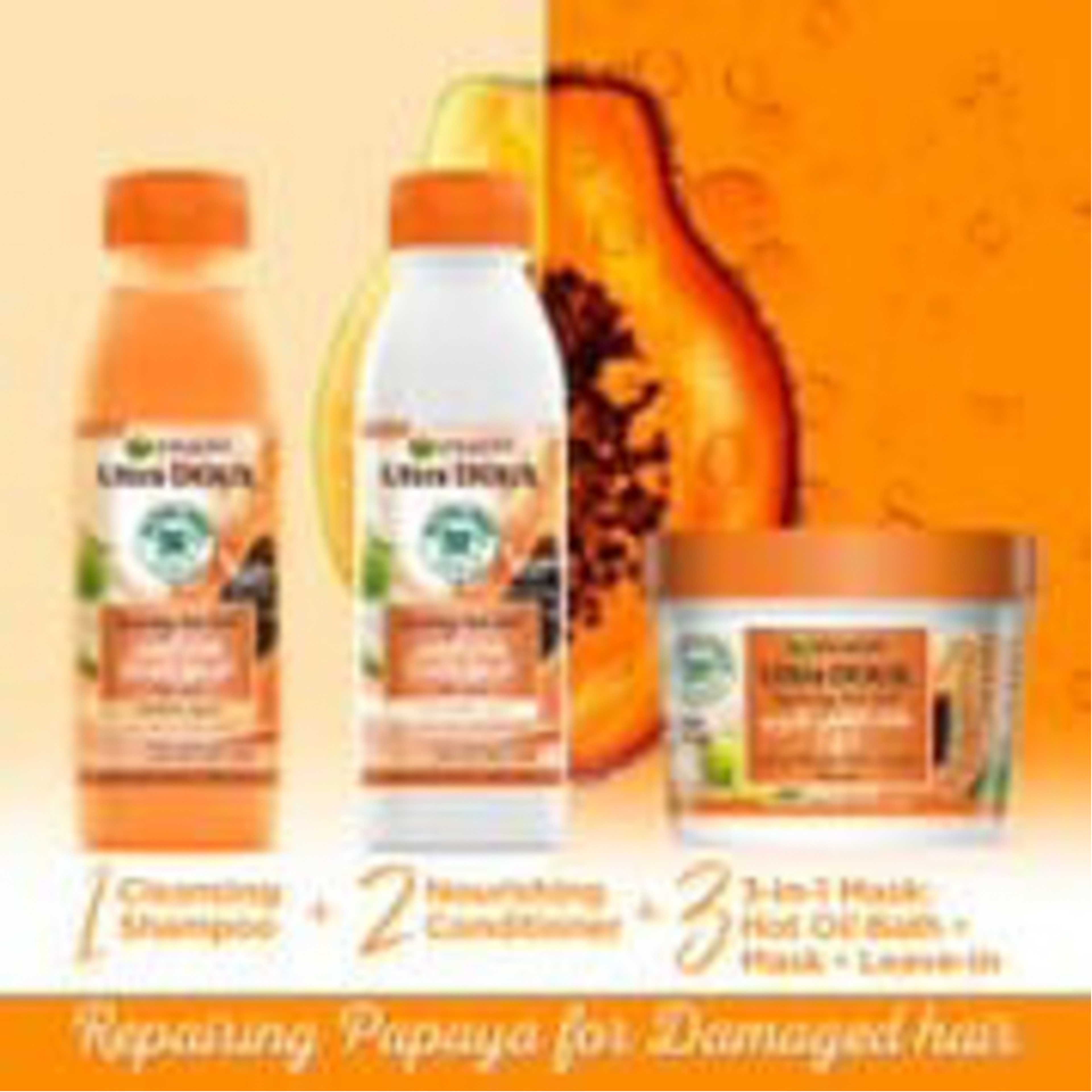 Ultra Doux Repairing Papaya Hair Food Shampoo For Damaged Hair