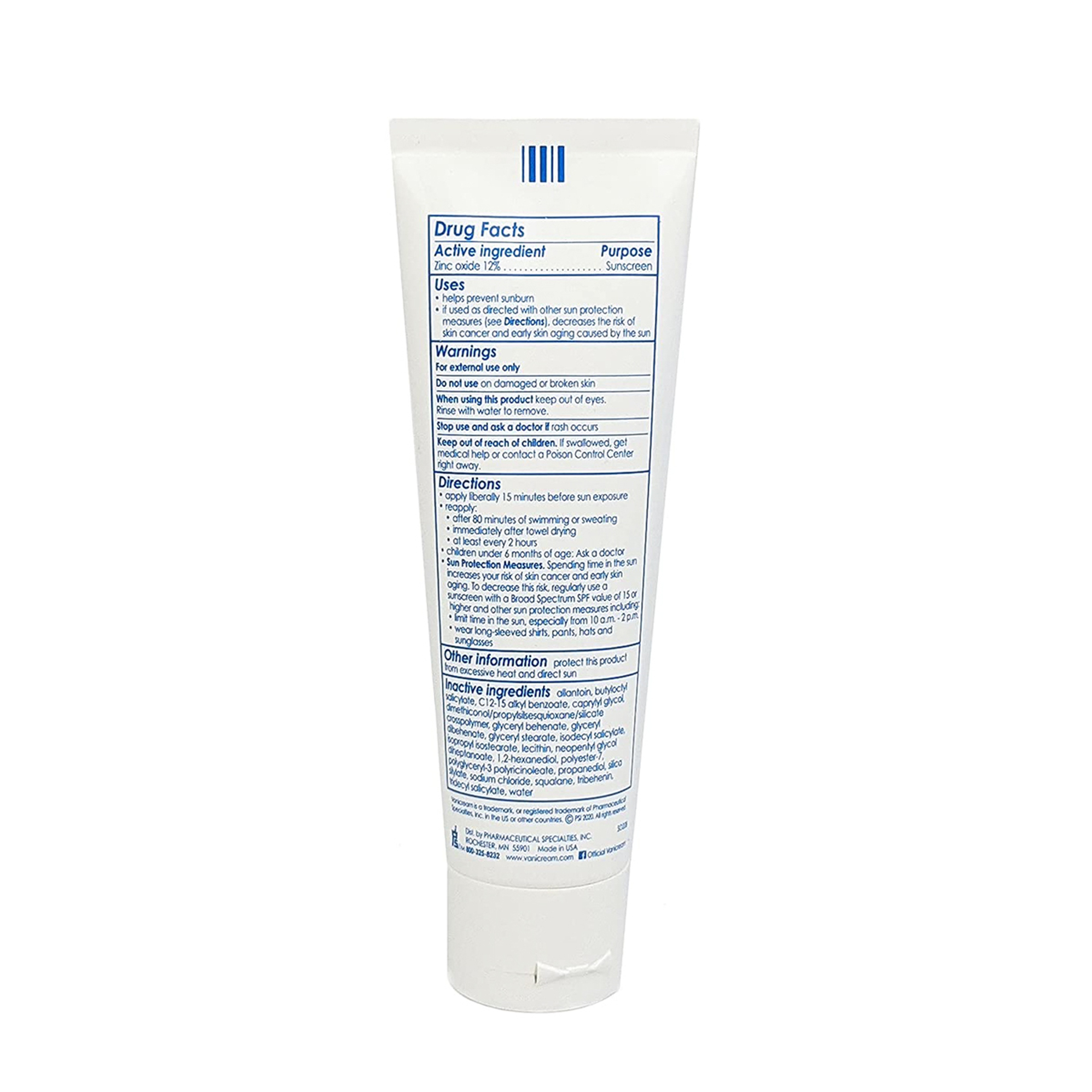 Vanicream Sunscreen Broad Spectrum Spf 50+ 88 Ml