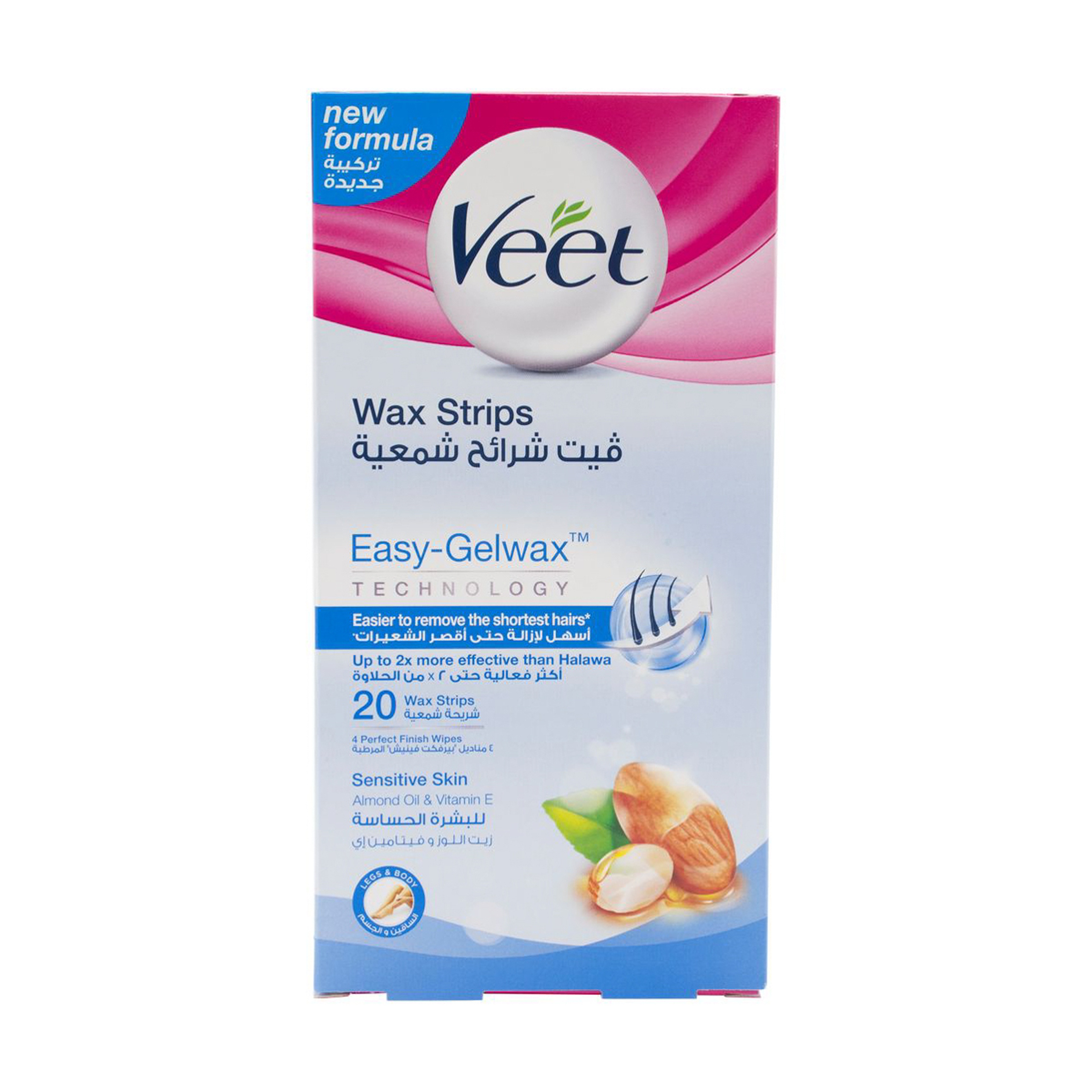 Veet Wax Strips For Sensitive Skin 20 Pieces