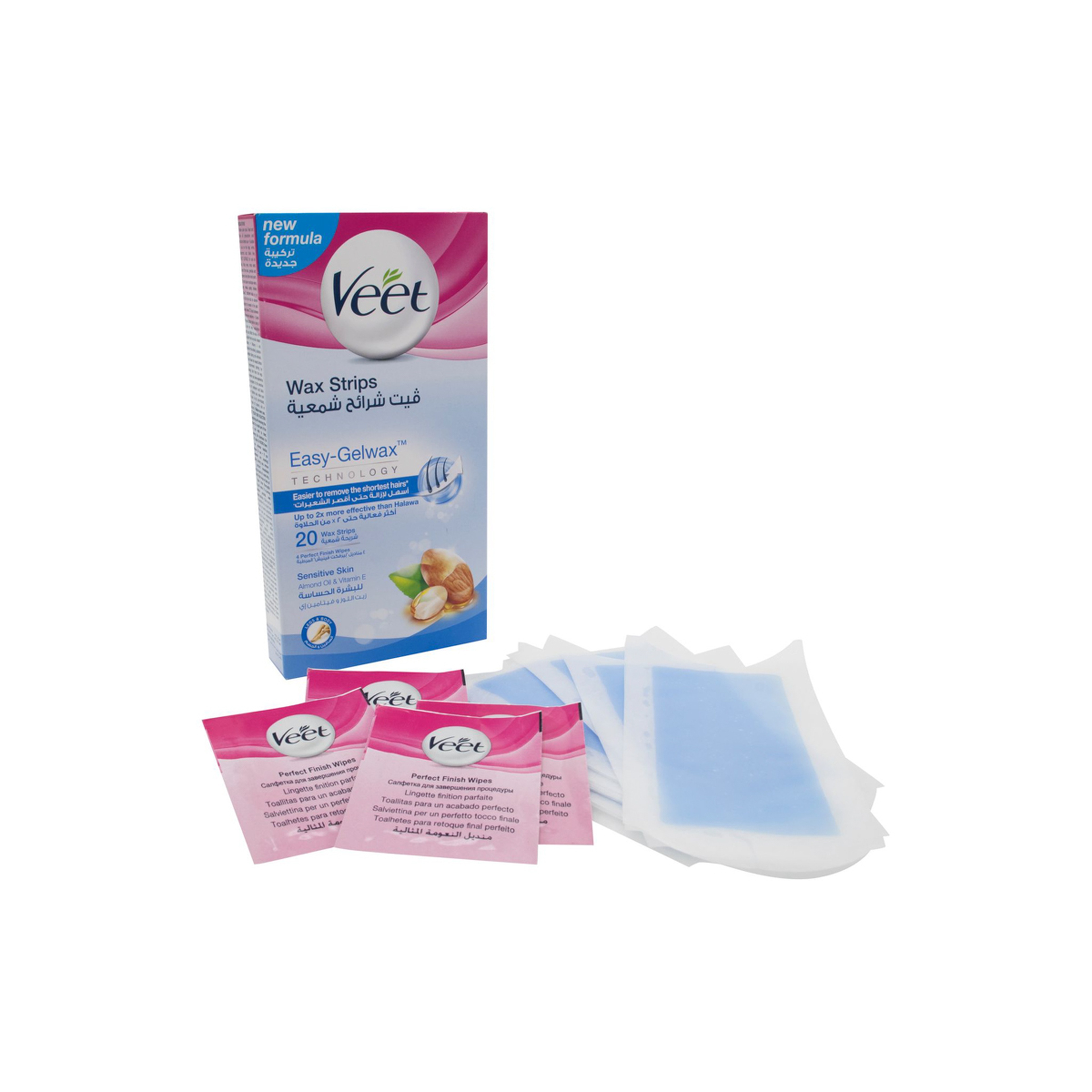 Veet Wax Strips For Sensitive Skin 20 Pieces