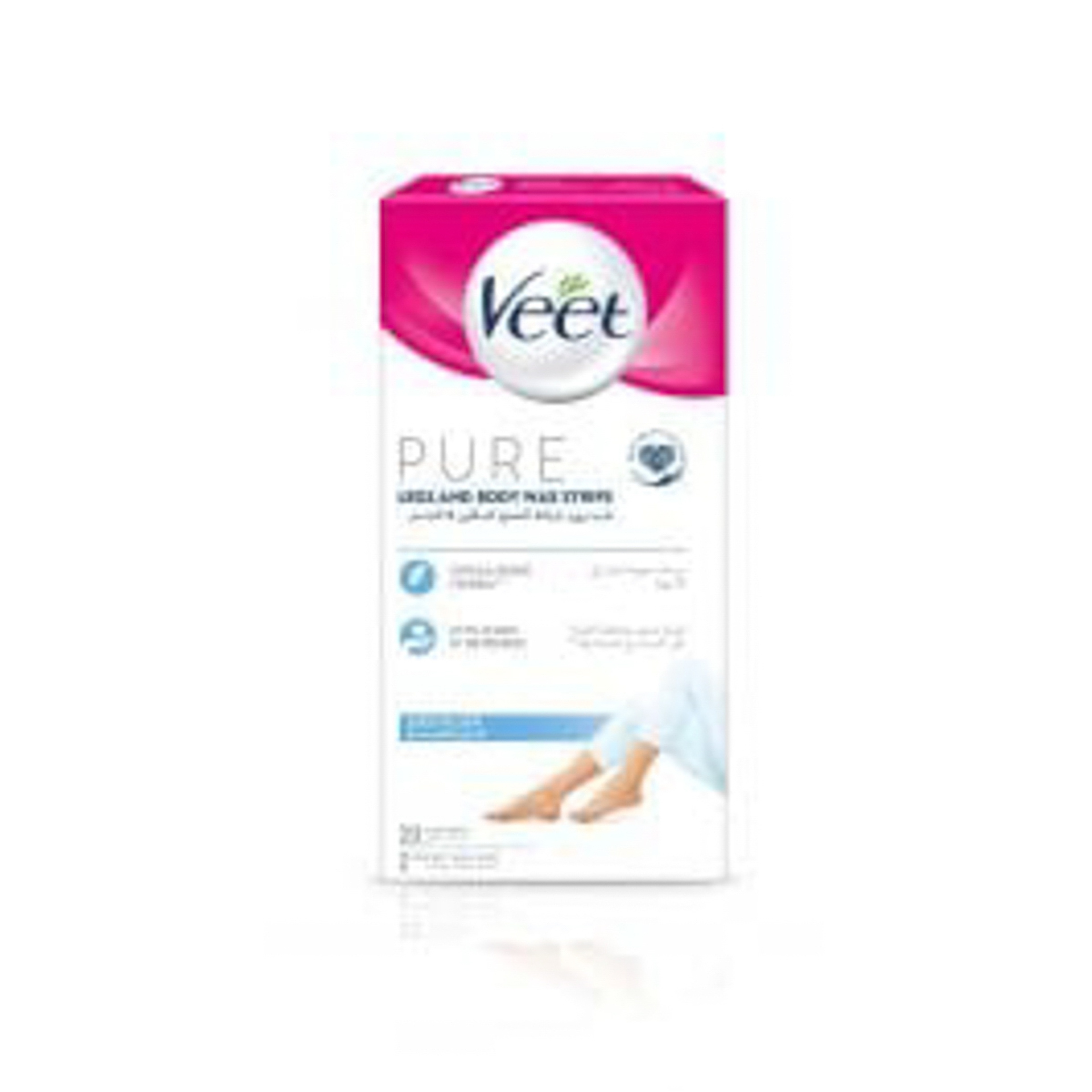 Veet Pure Hair Remover For Legs And Body 20 Strips