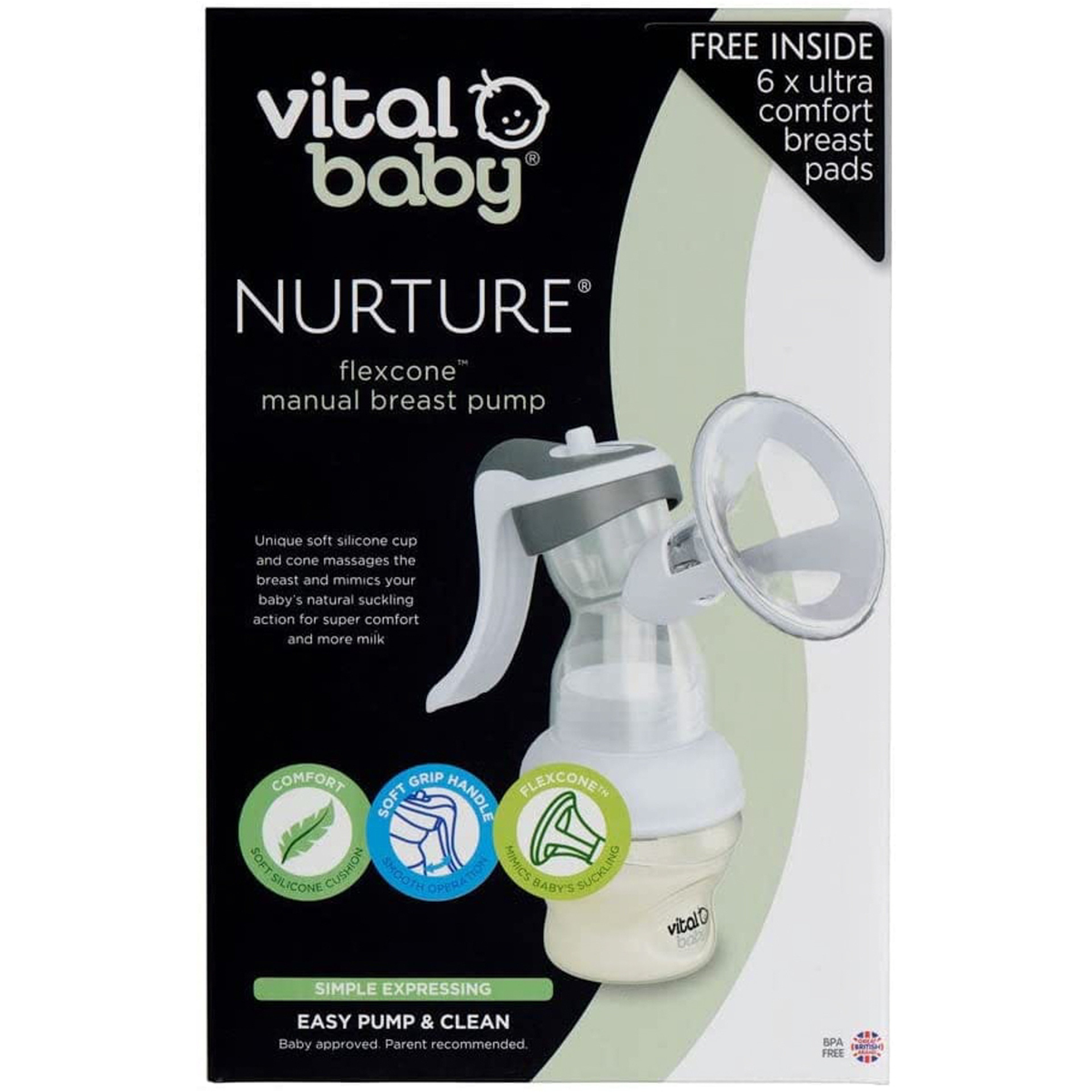 Vital Baby Nurture Flexcone Manual Breast Pump