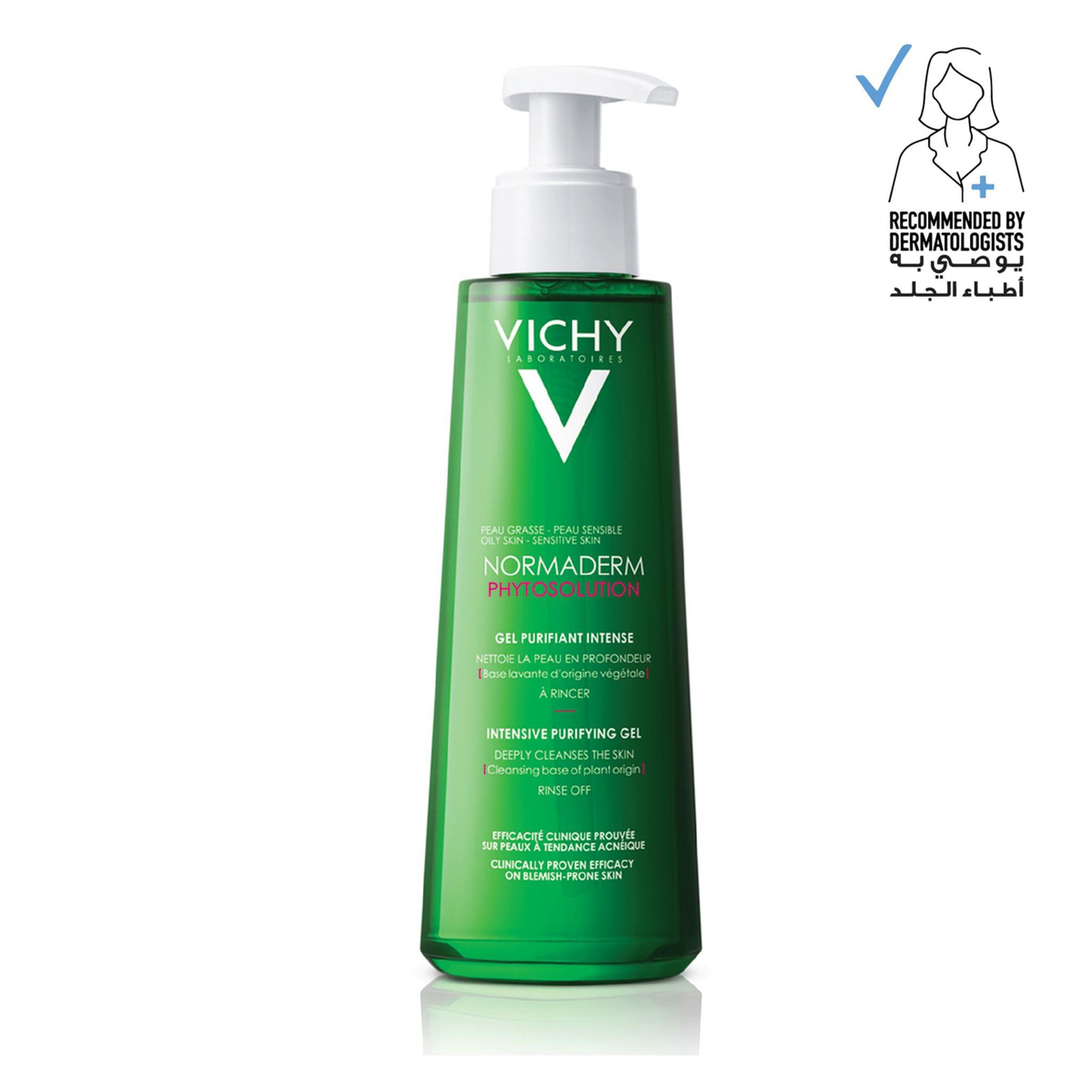 Vichy Normaderm Phytosolution Face Cleansing Gel For Oily/Acne-Prone Skin With Salicylic Acid 400Ml