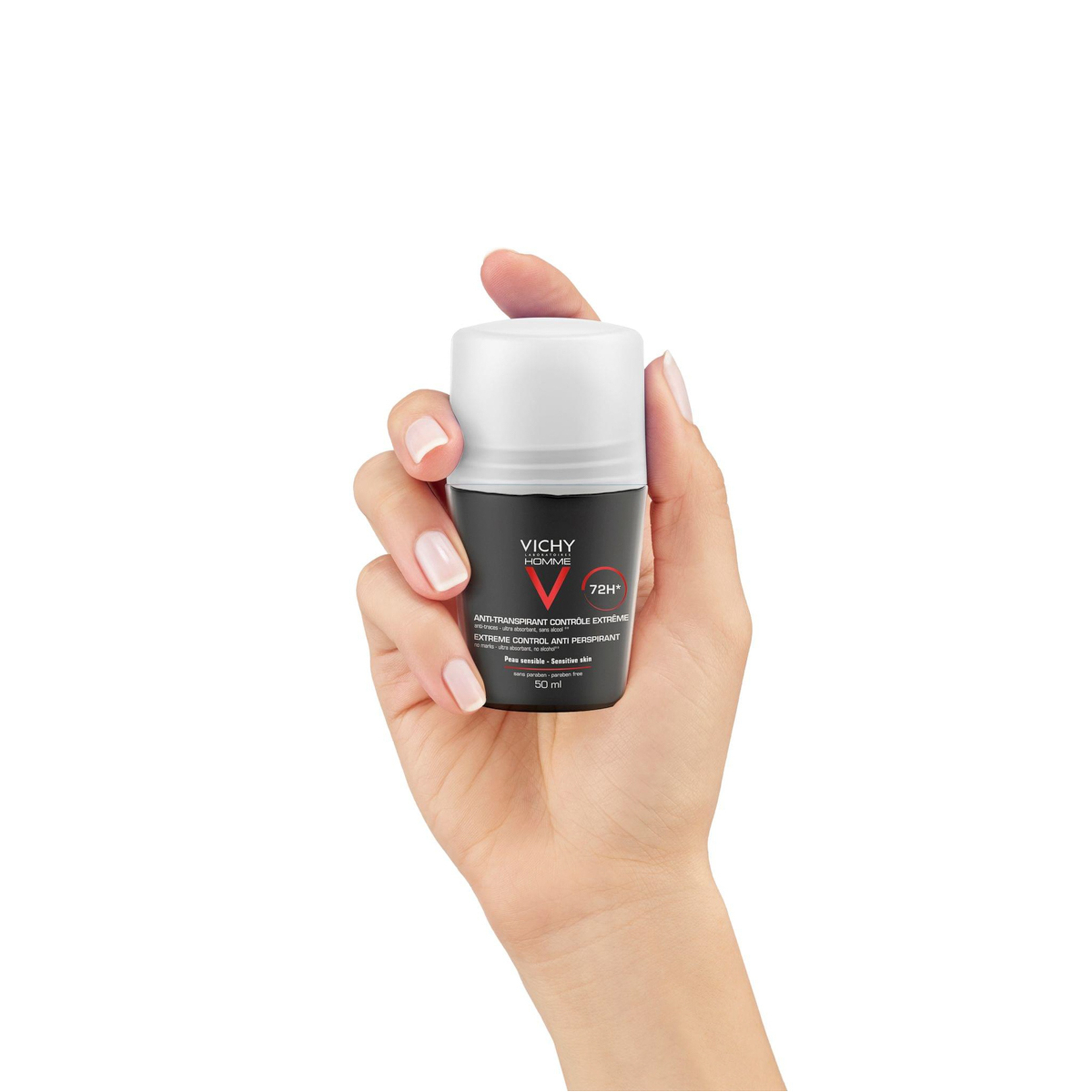 Vichy Homme Powerful Control Deodorant Lasts For 72 Hours For Men 50Ml