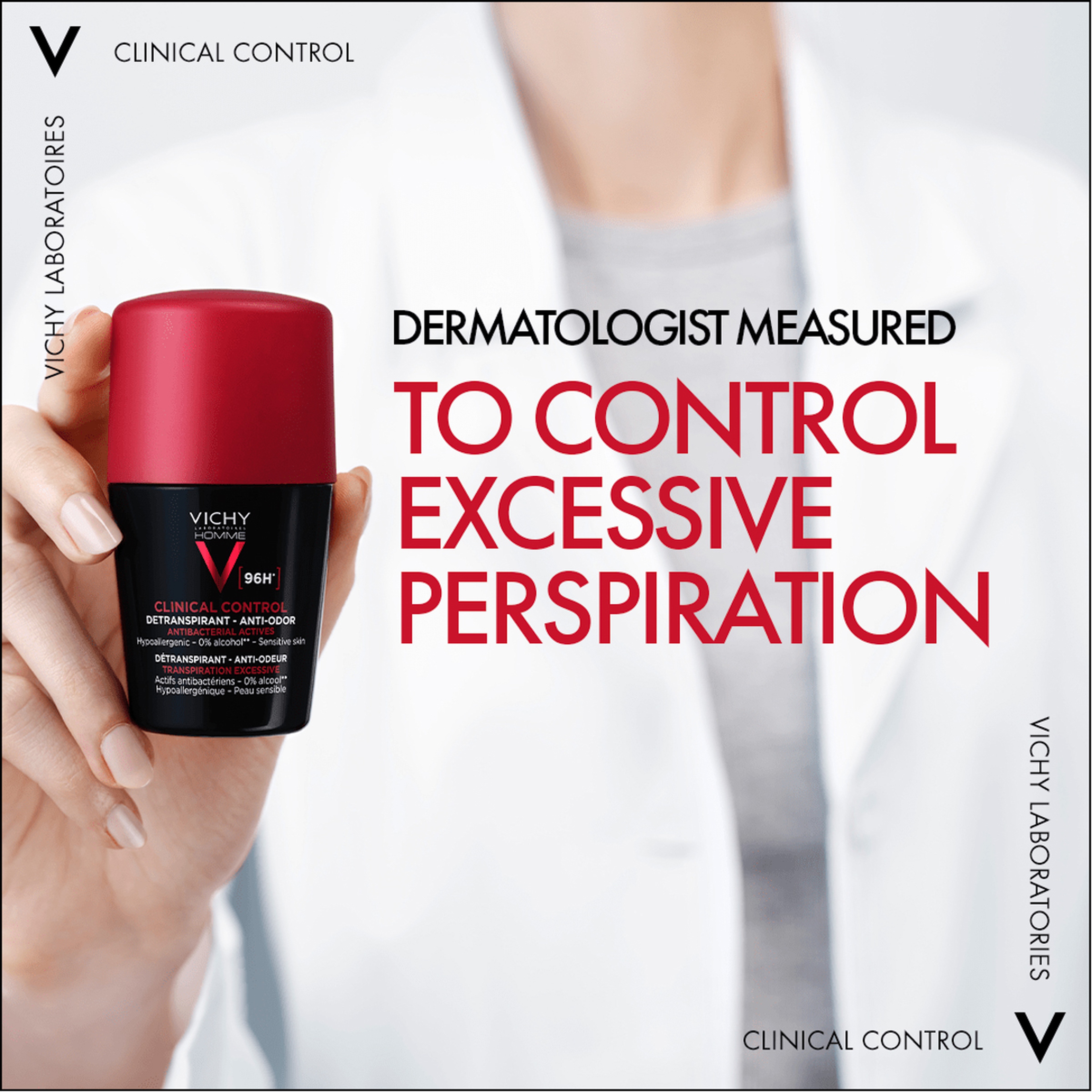 Vichy Clinical Control 96H Deodorant For Men 50Ml