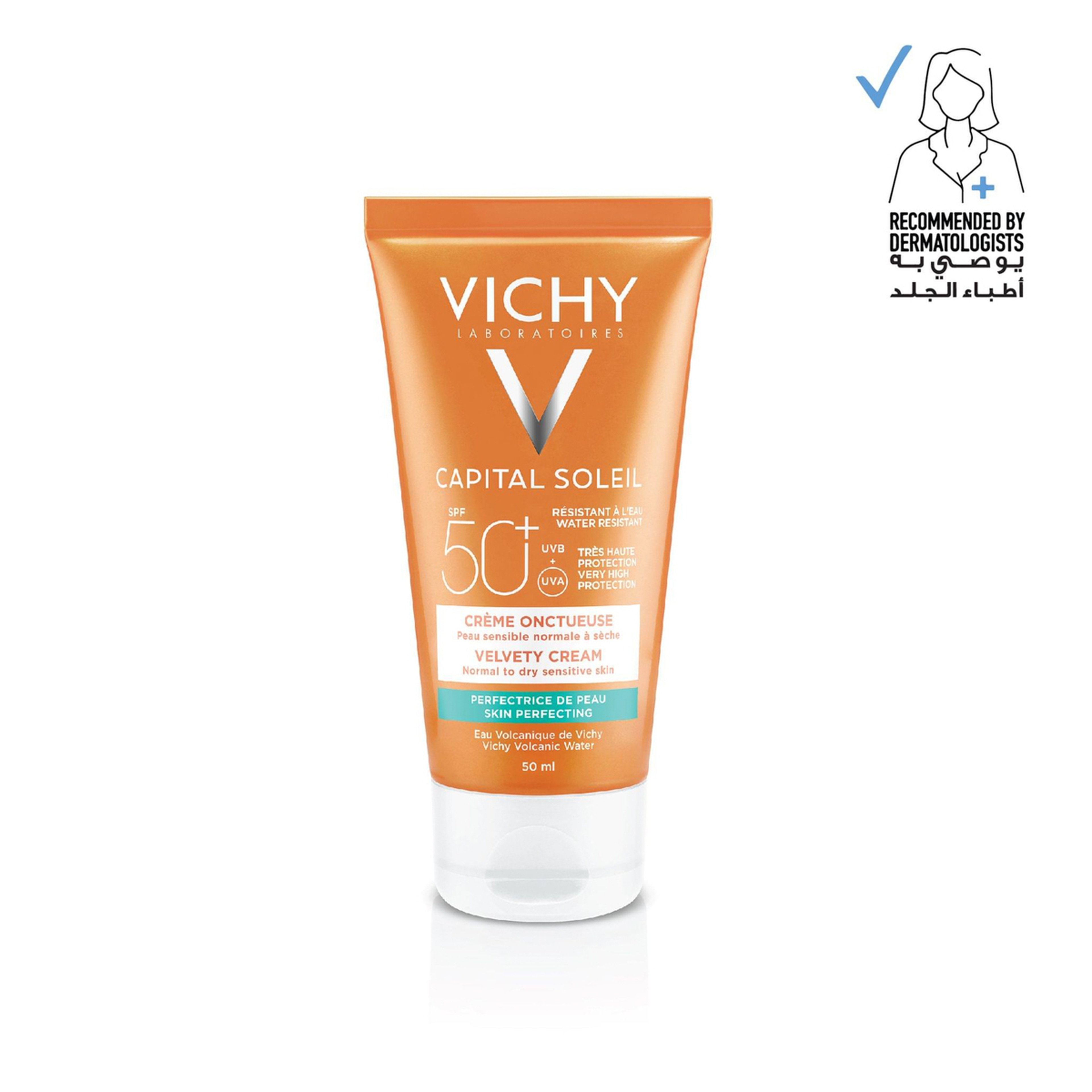Vichy Capital Soleil Velvety Sunscreen For Normal To Dry Skin Spf 50 50Ml