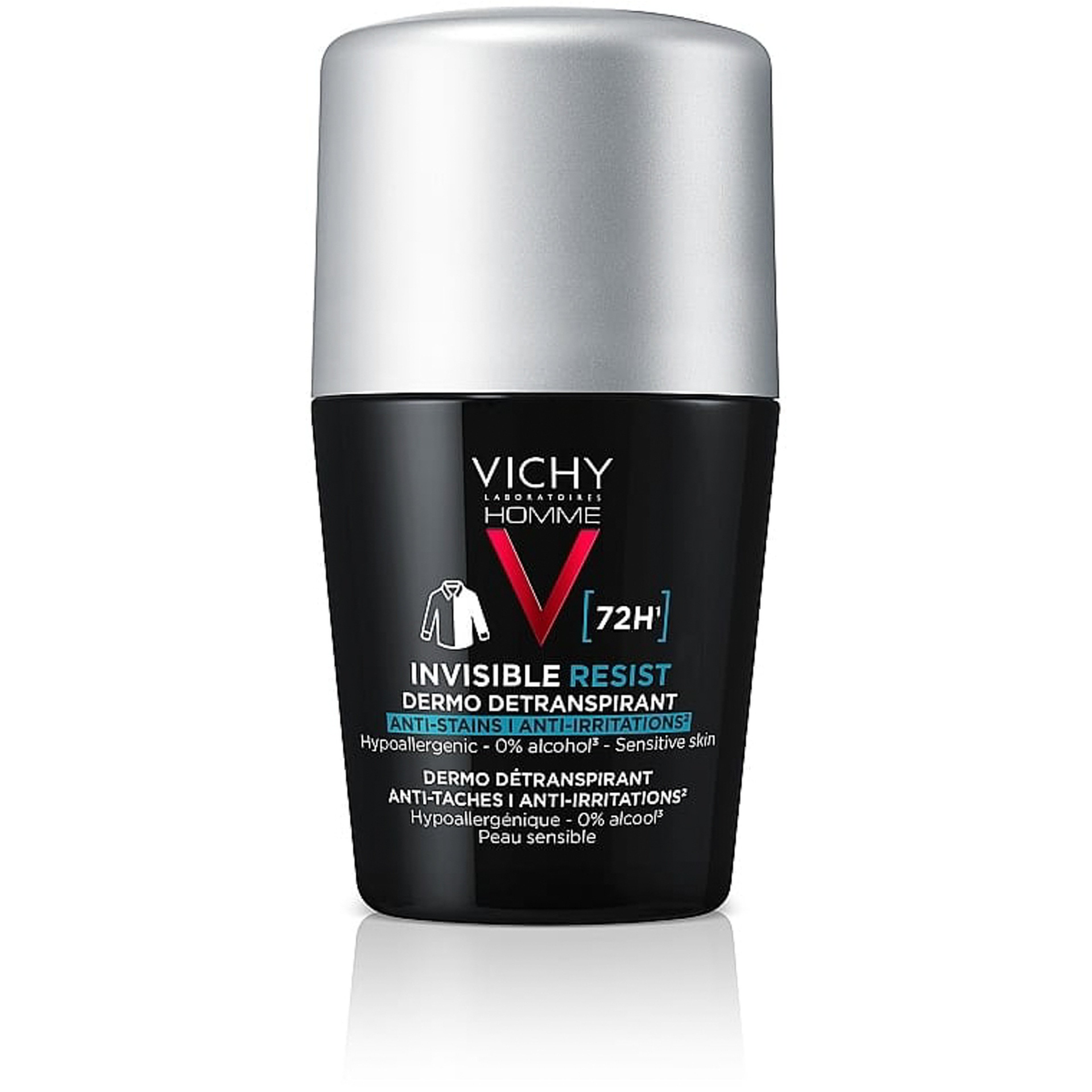 Vichy Homme Déodorant Roll-On 72H Invisible Resist 50Ml