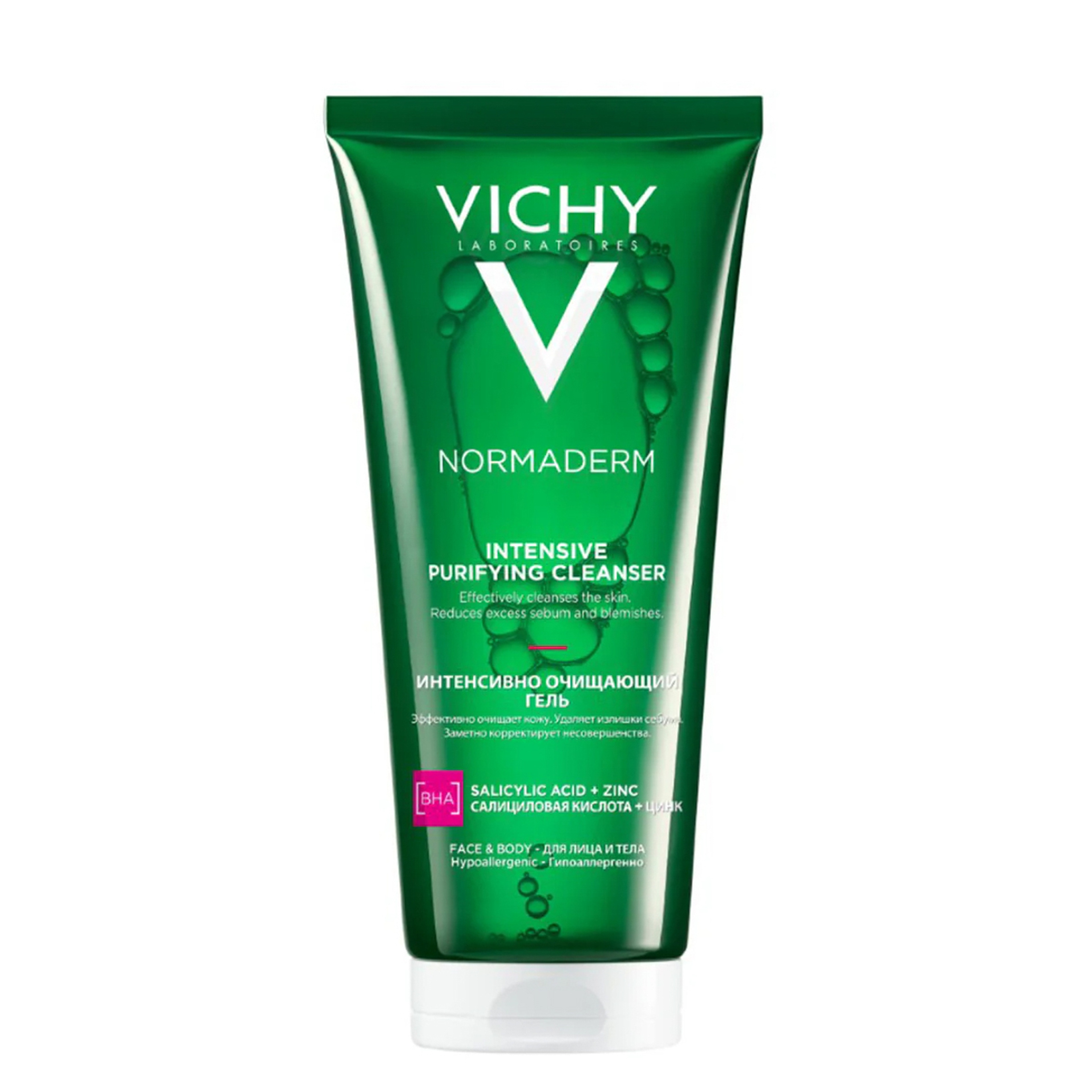 Vichy Normaderm Phytosolution Face Cleansing Gel For Oily/Acne-Prone Skin With Salicylic Acid 200Ml