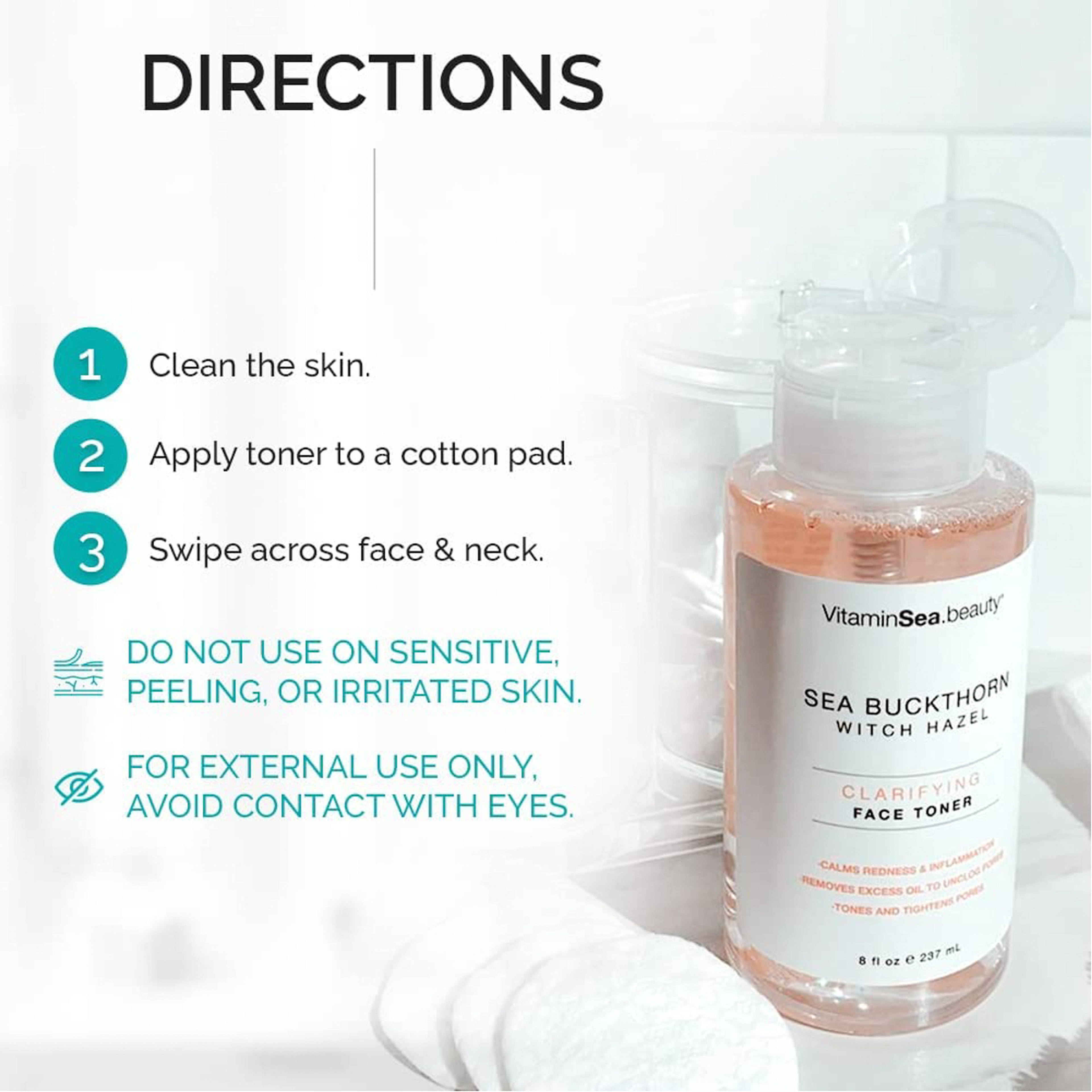 Vitamins And Sea Beauty, Witch Hazel Face Toner