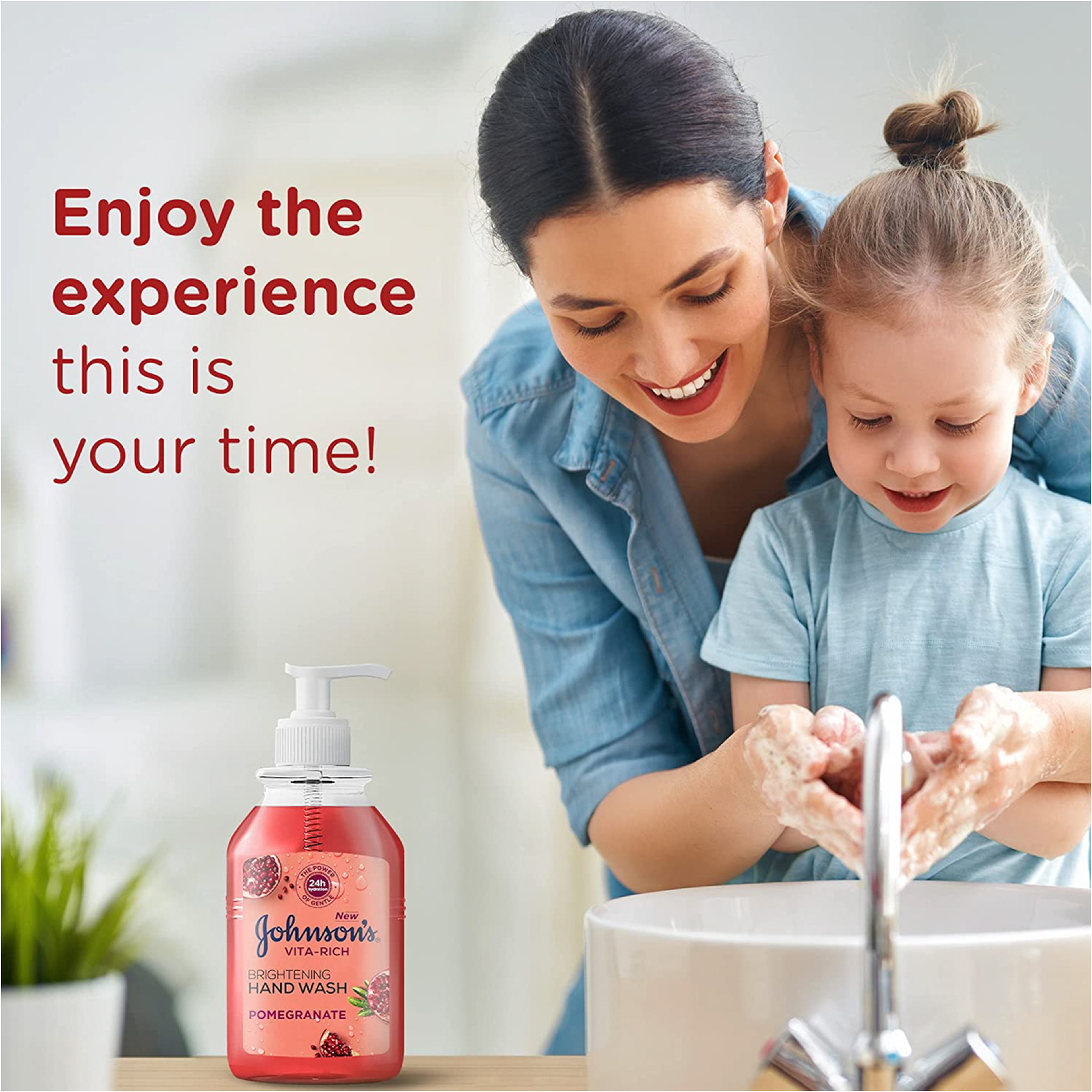 غسول لليدين غني بالفيتامينات بخلاصة الرمان 300 مل