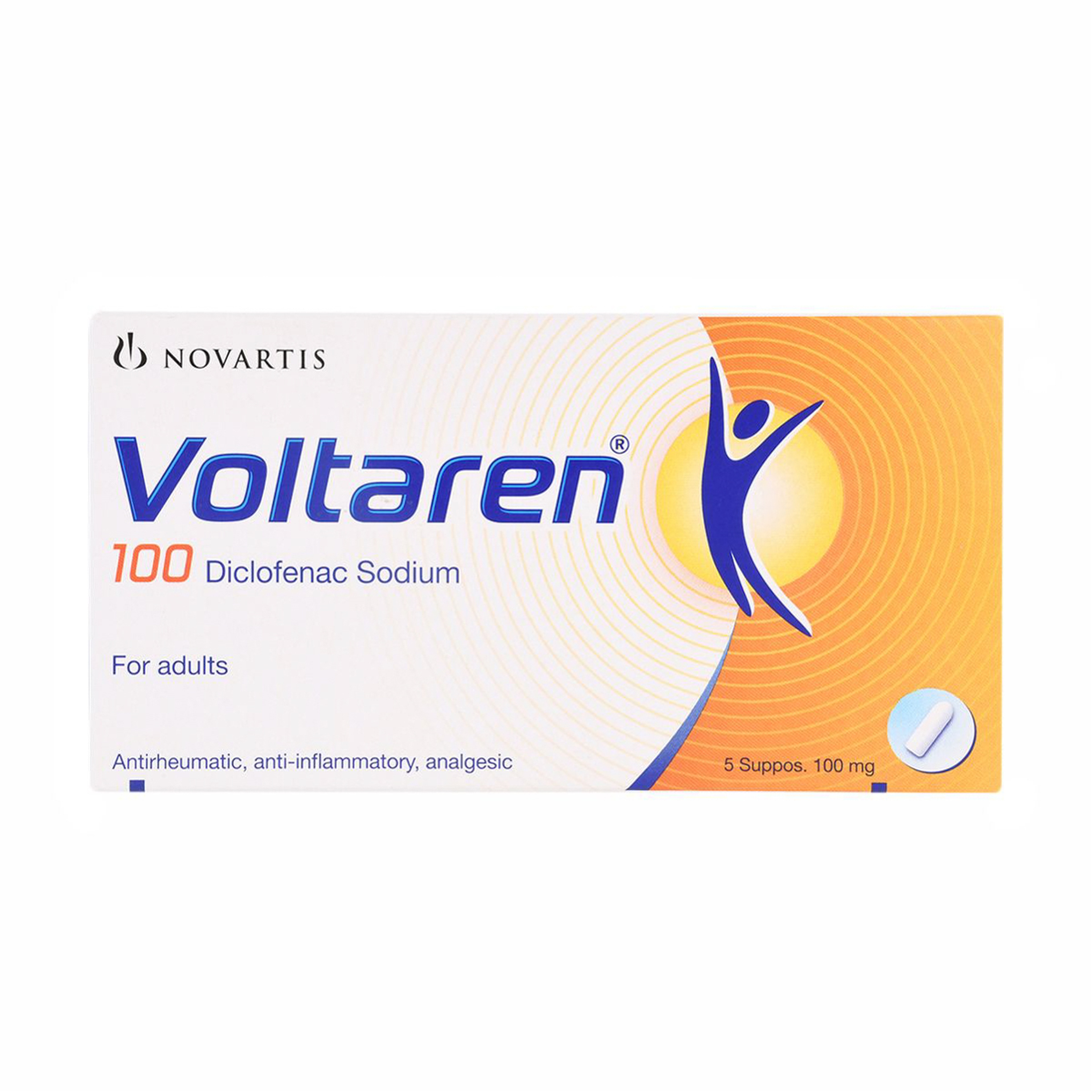 Voltaren100 Mg Suppository -5 Suppositories