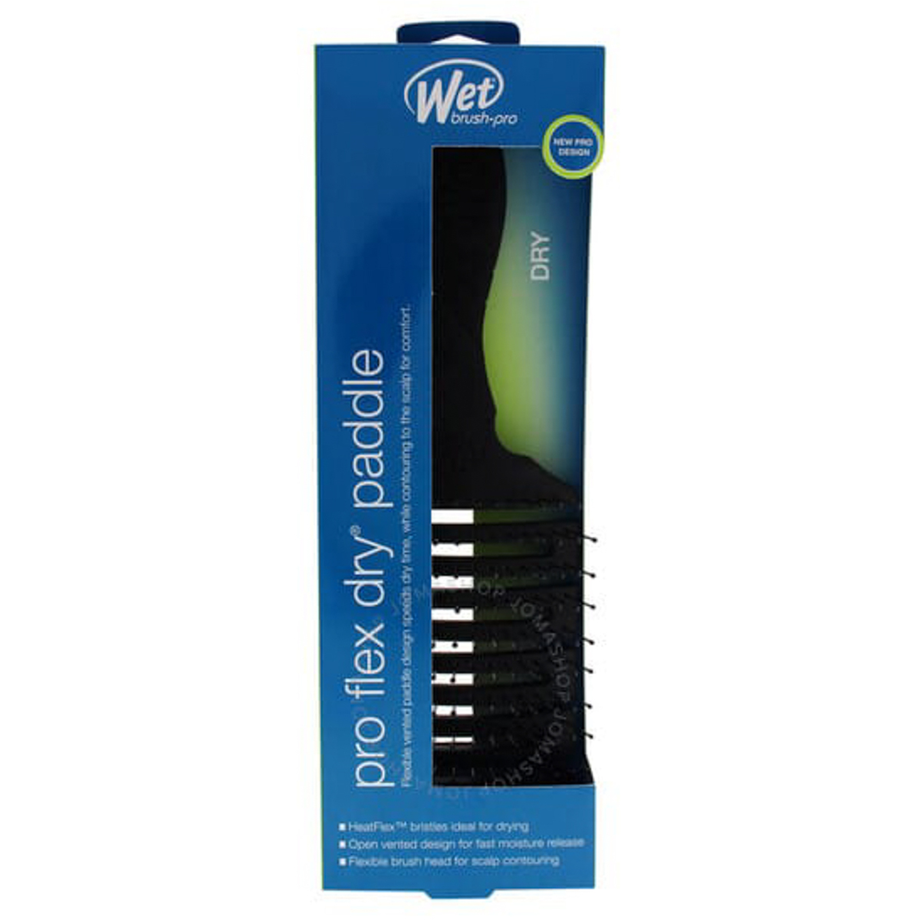 ويت براش فرشاة شعر مستطيلة للتجفيف قابلة للإنثناء - اسود