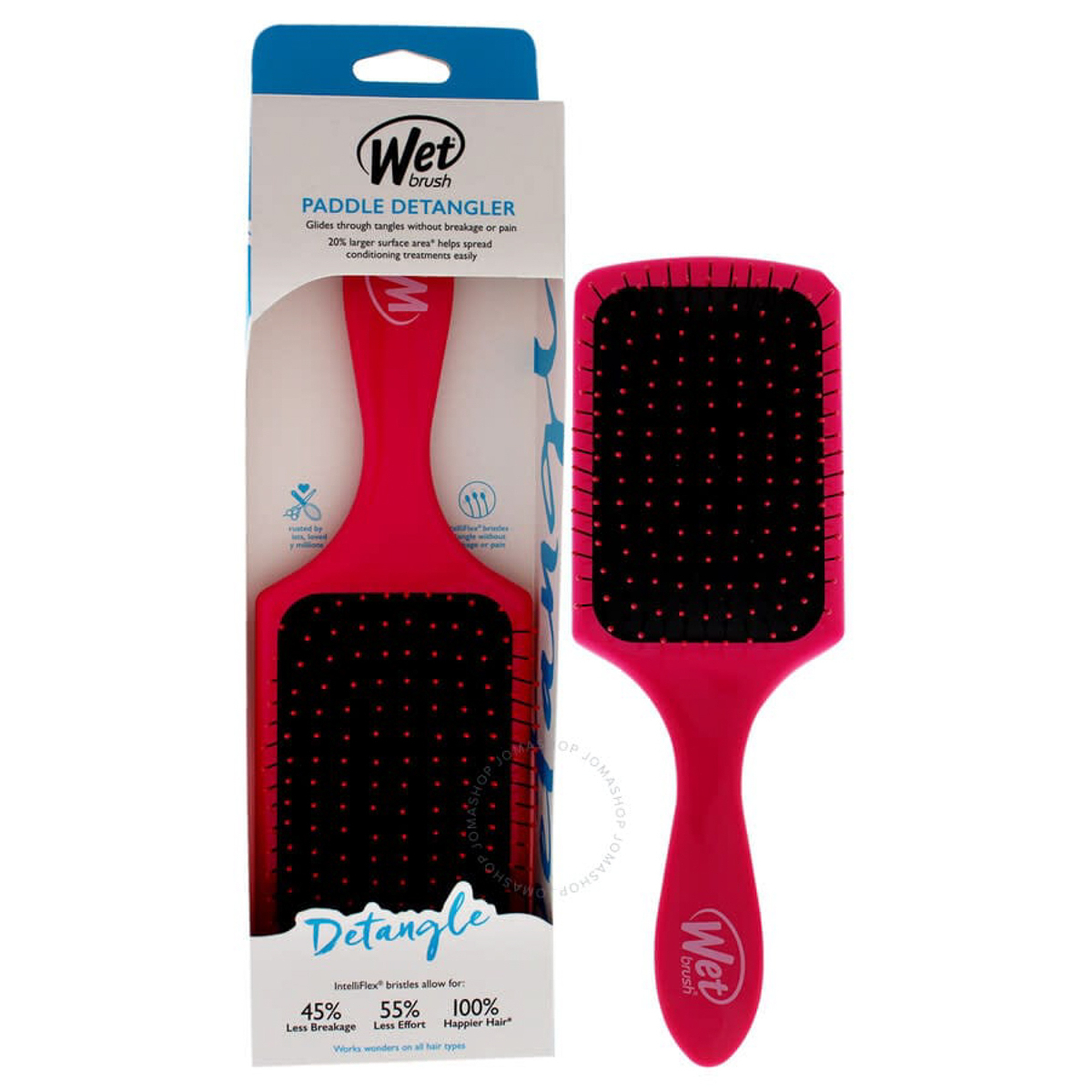 Wet Brush Paddle Detangler Brush - Pink