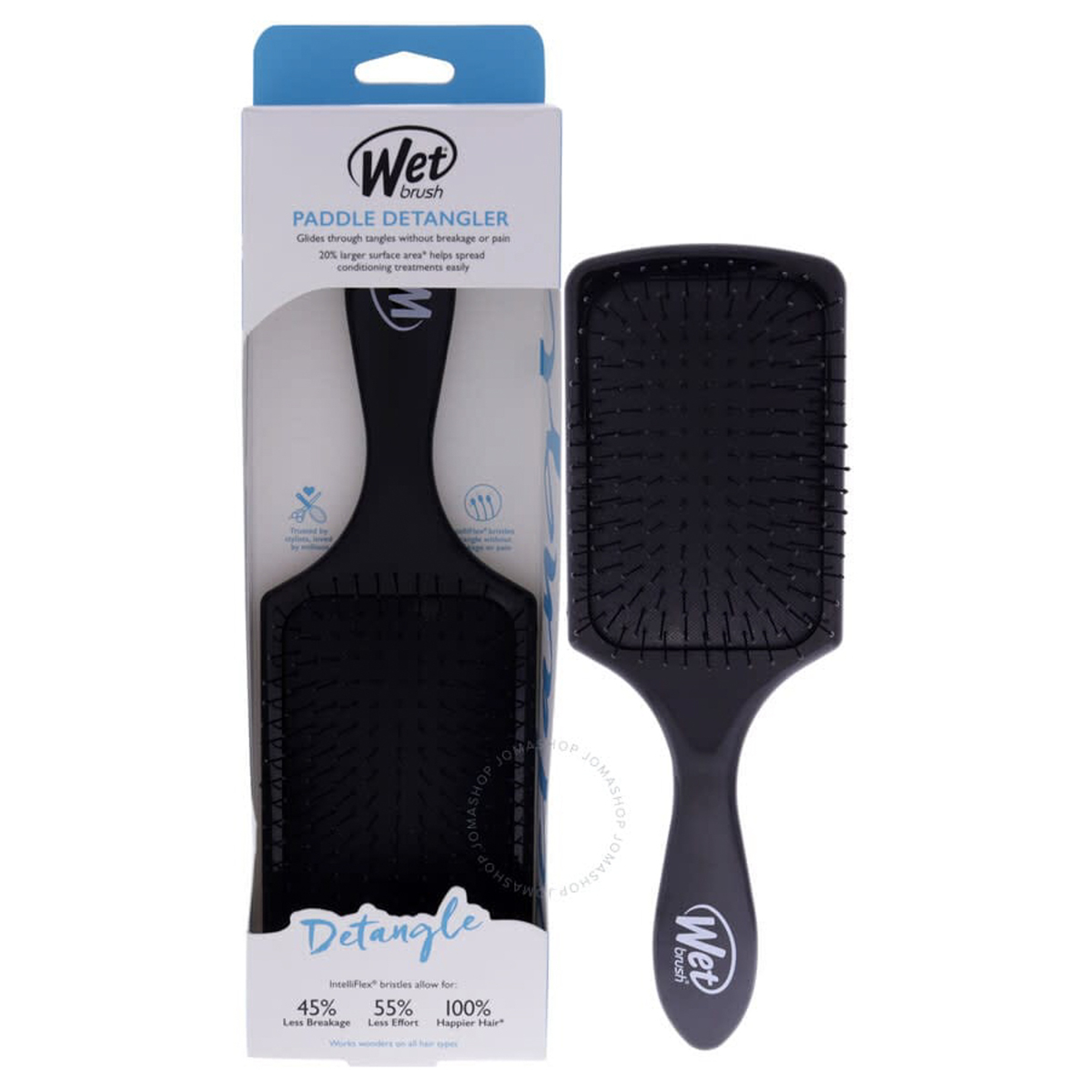 Wet Brush Paddle Detangler Brush - Black