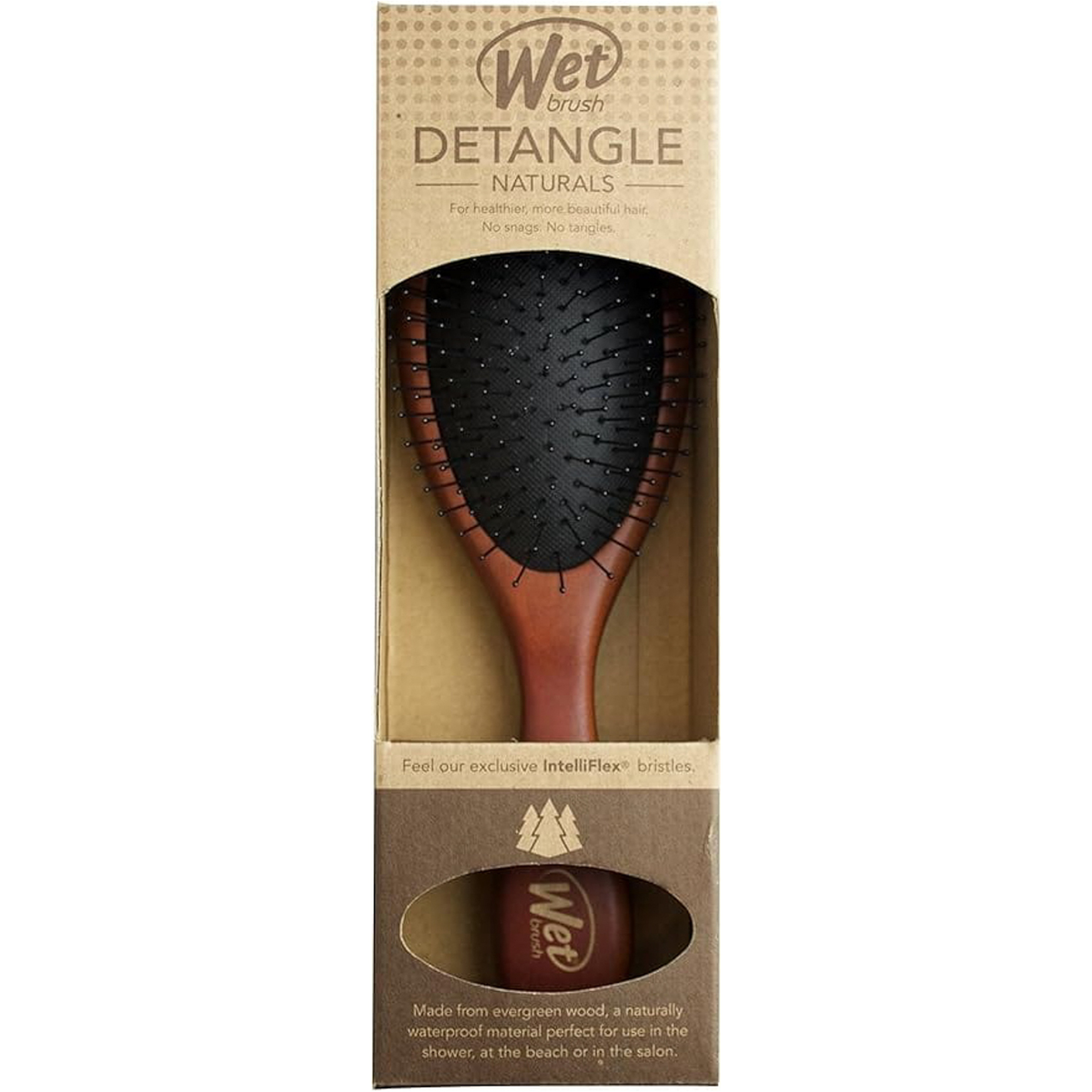 Wet Brush Detangle Naturals Medium Wood Hair Brush