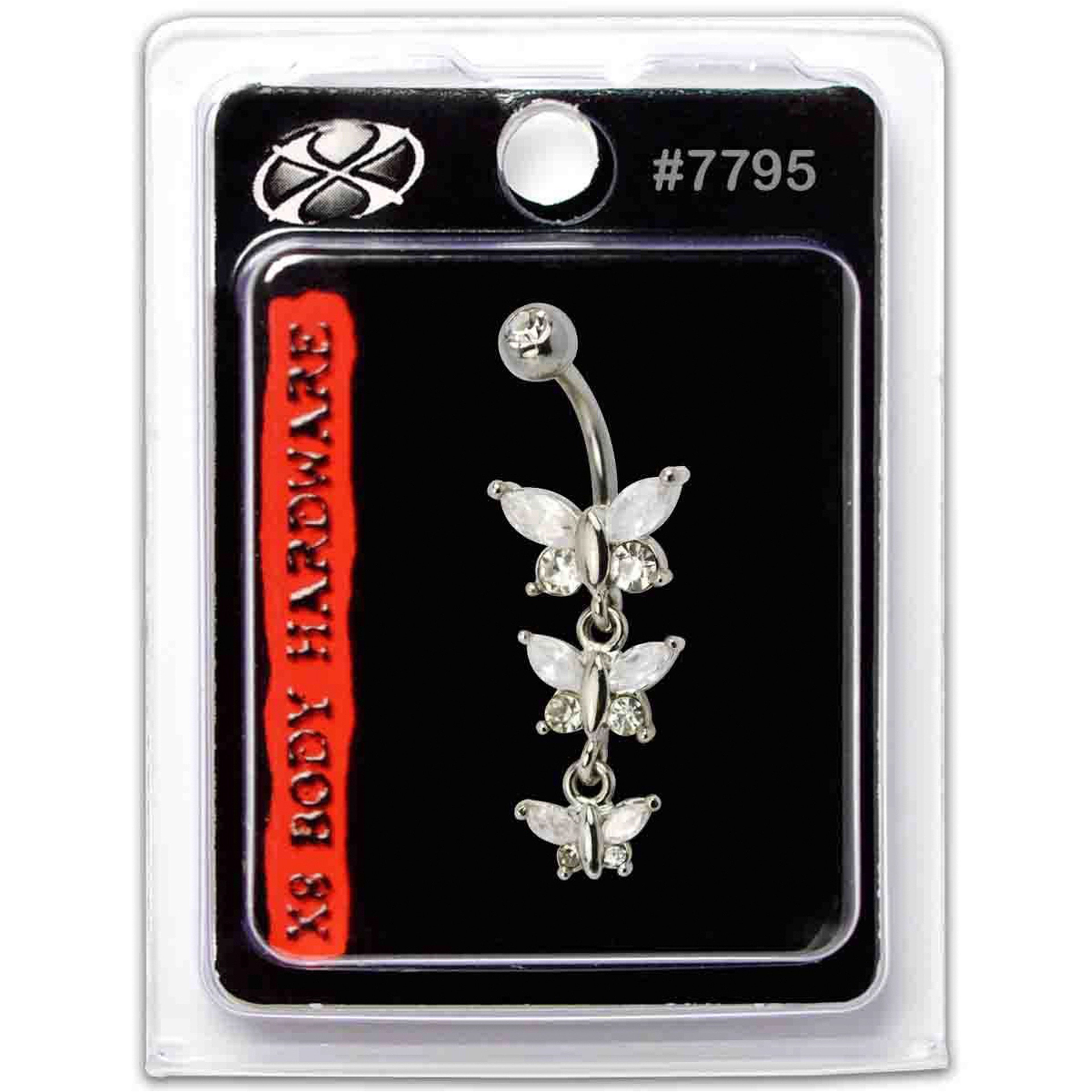 X8 Body Hardware 7795 Navel Butterfly 3