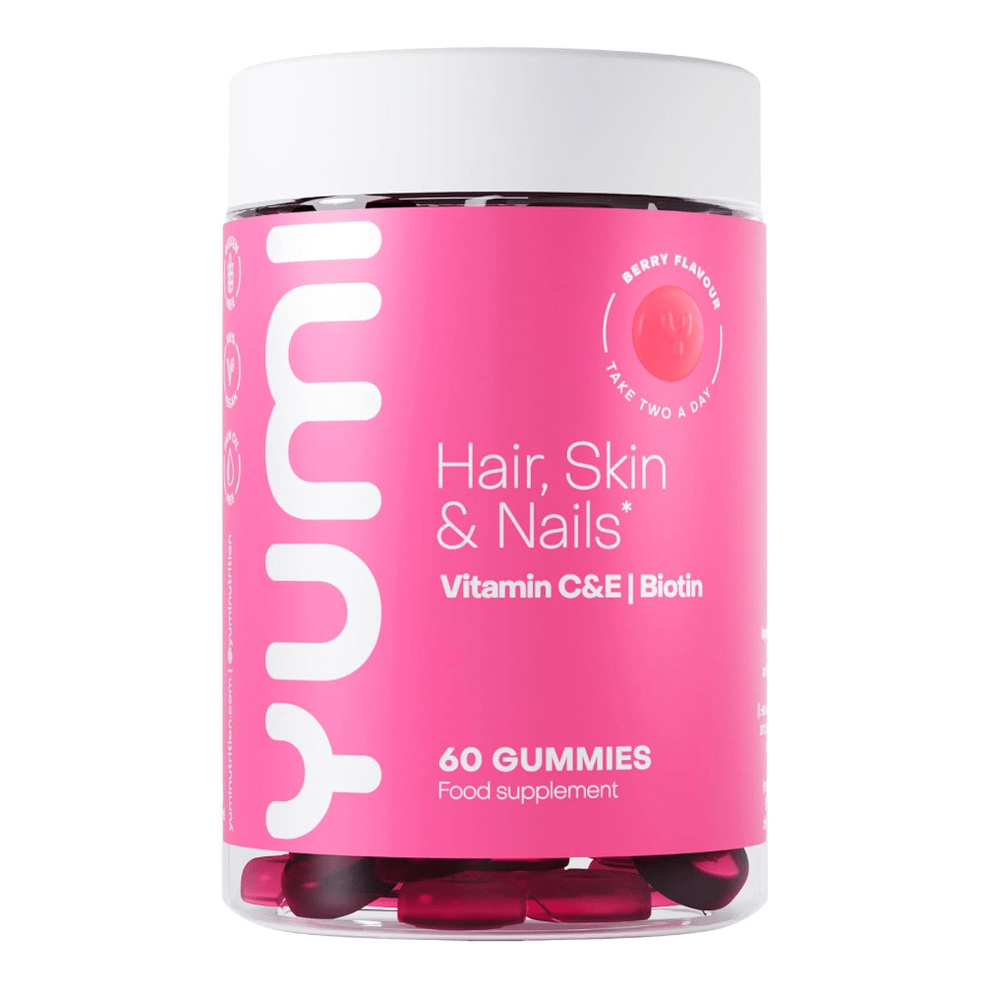 Yumi Hair Skin Nails Vitamin 60 Berries Gummies