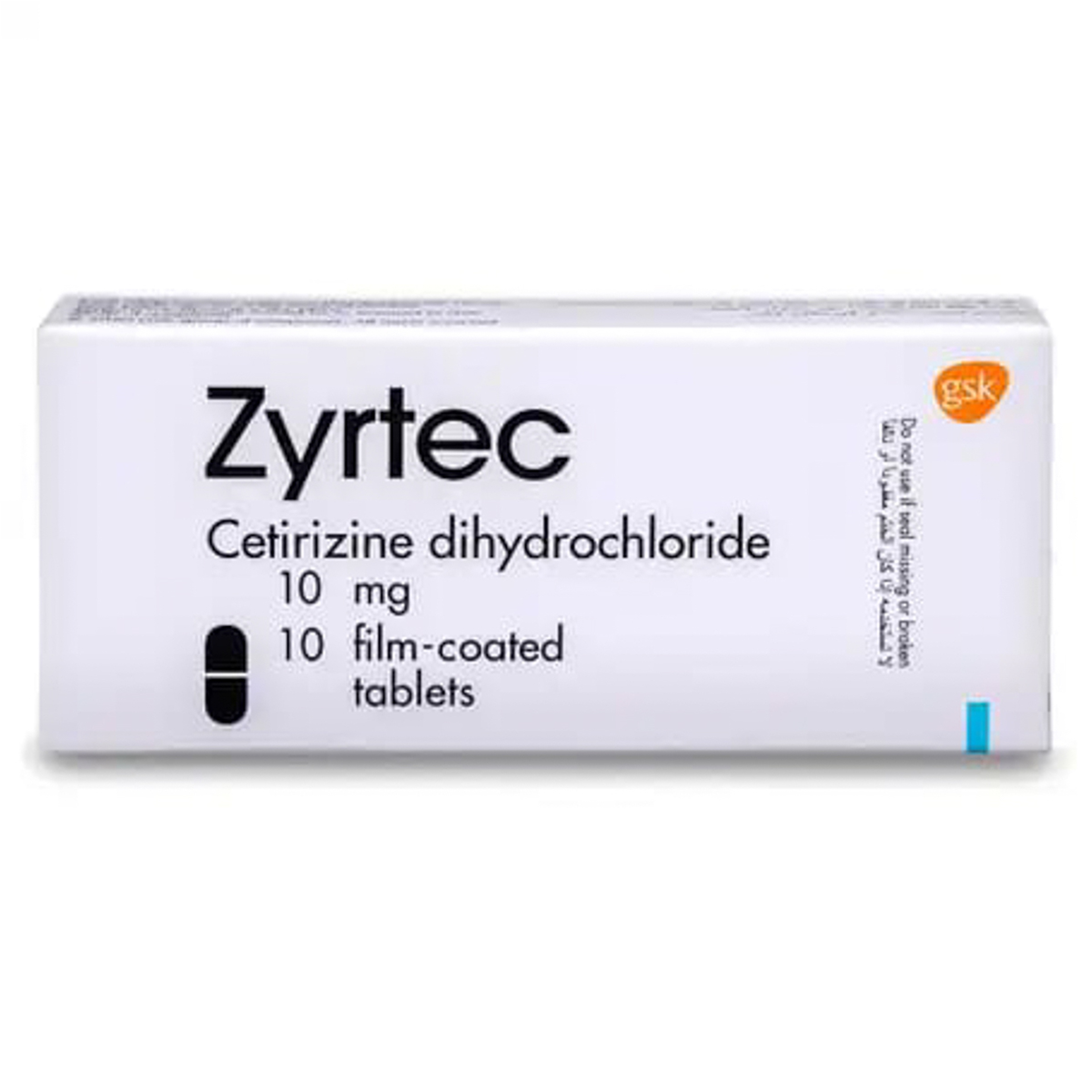 Zyrtec 10 Mg - 10 Tablets
