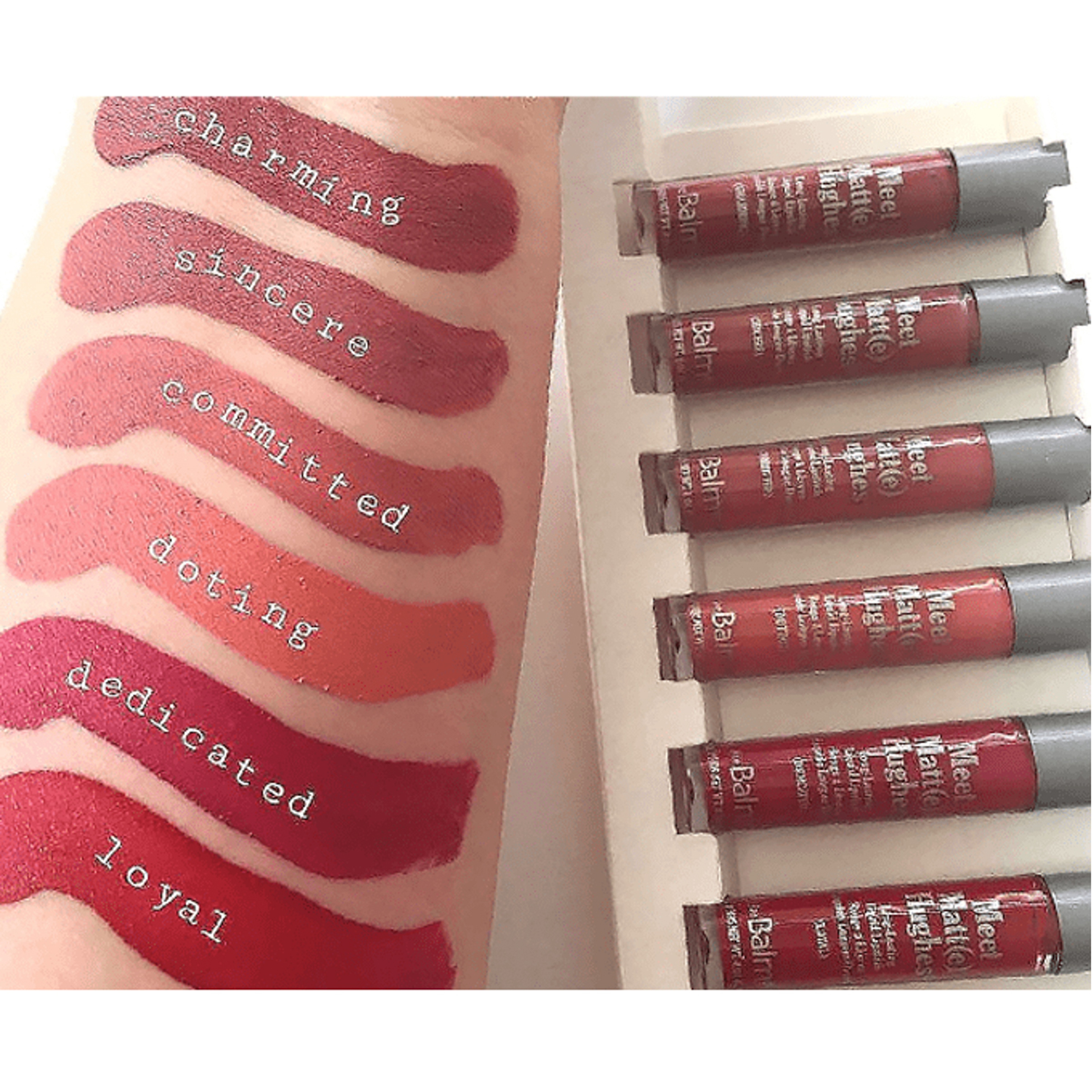 The Balm Meet Matte Hughes Set Of 6 Mini Lipsticks