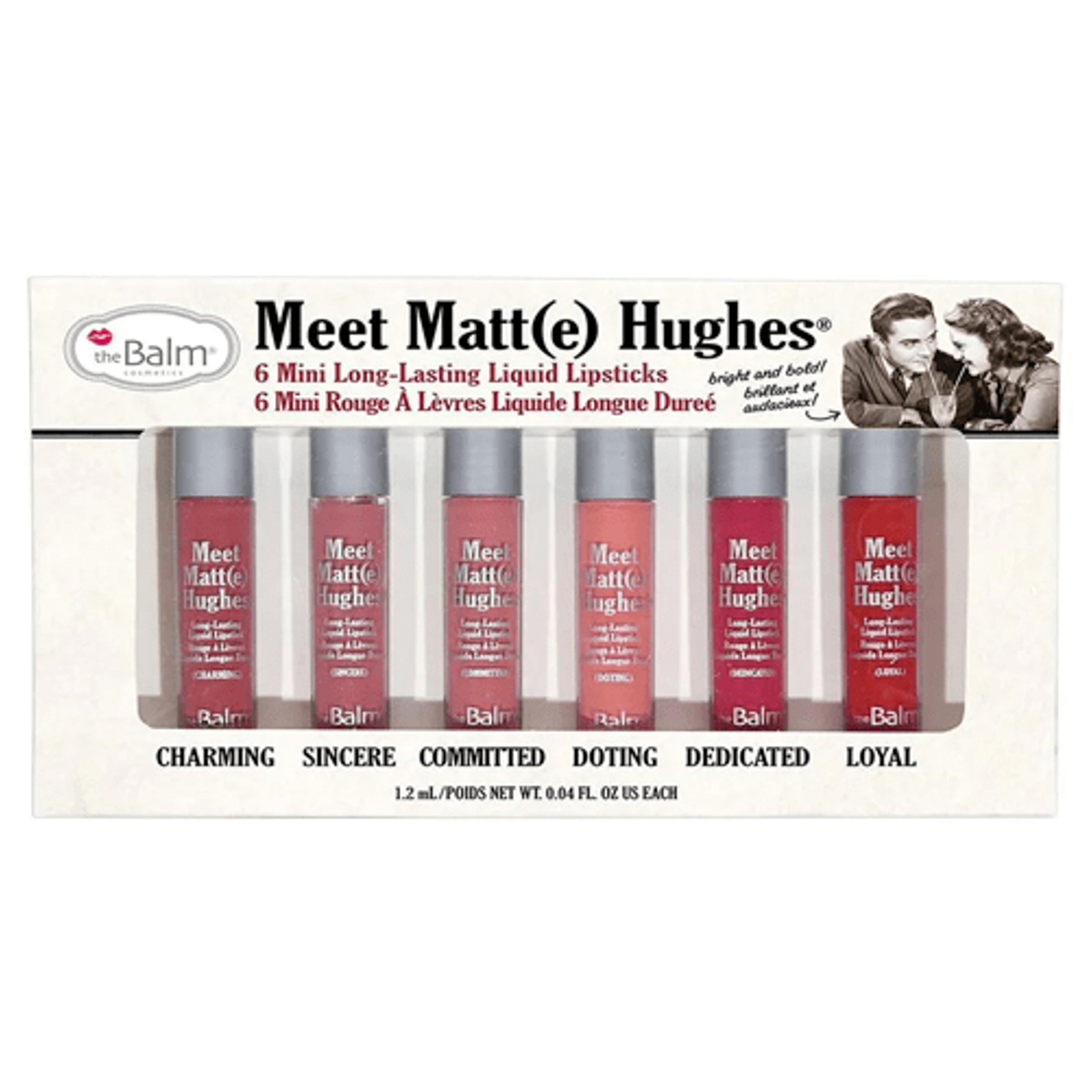 The Balm Meet Matte Hughes Set Of 6 Mini Lipsticks