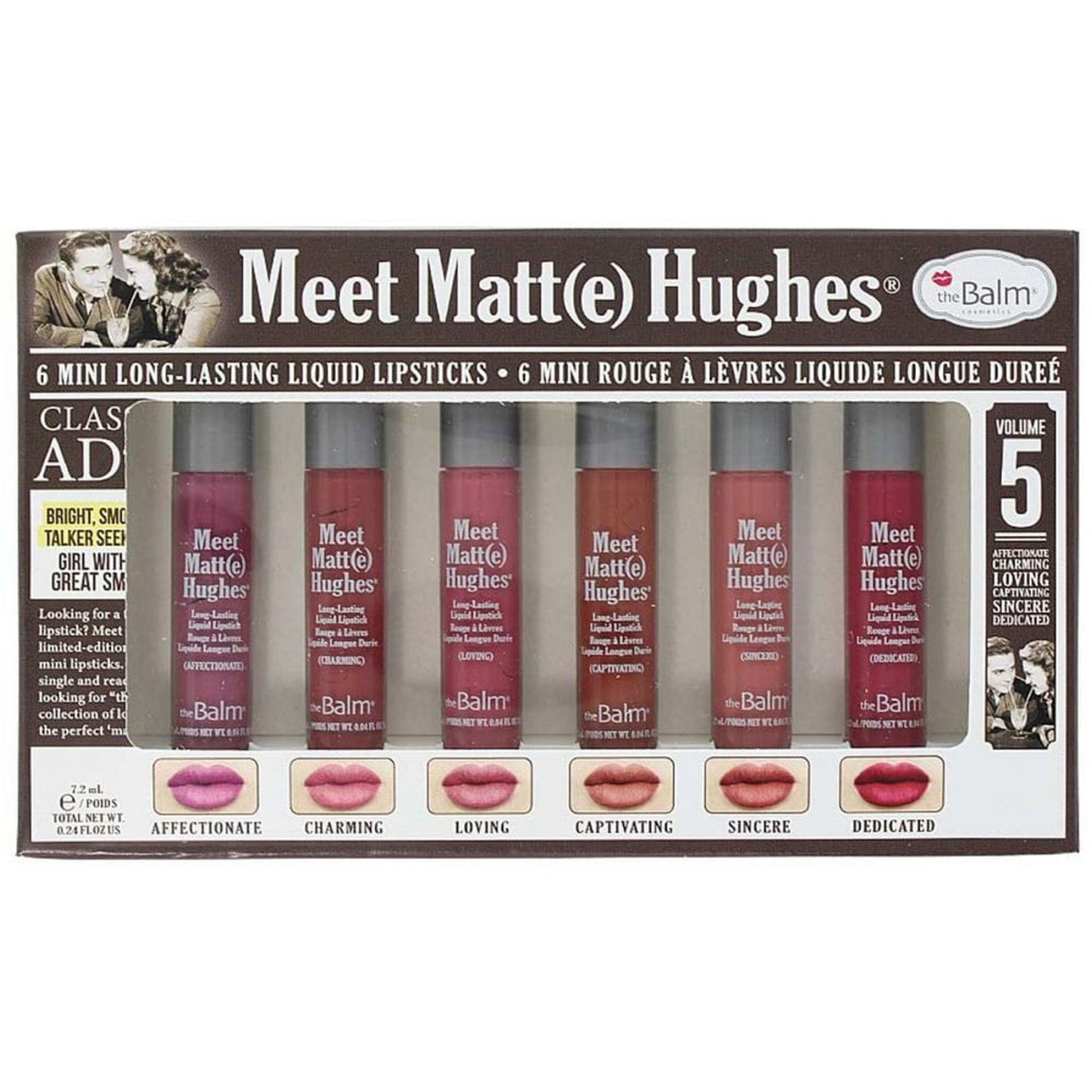 The Balm Meet Matte Hughes Set Of 6 Mini Lipsticks