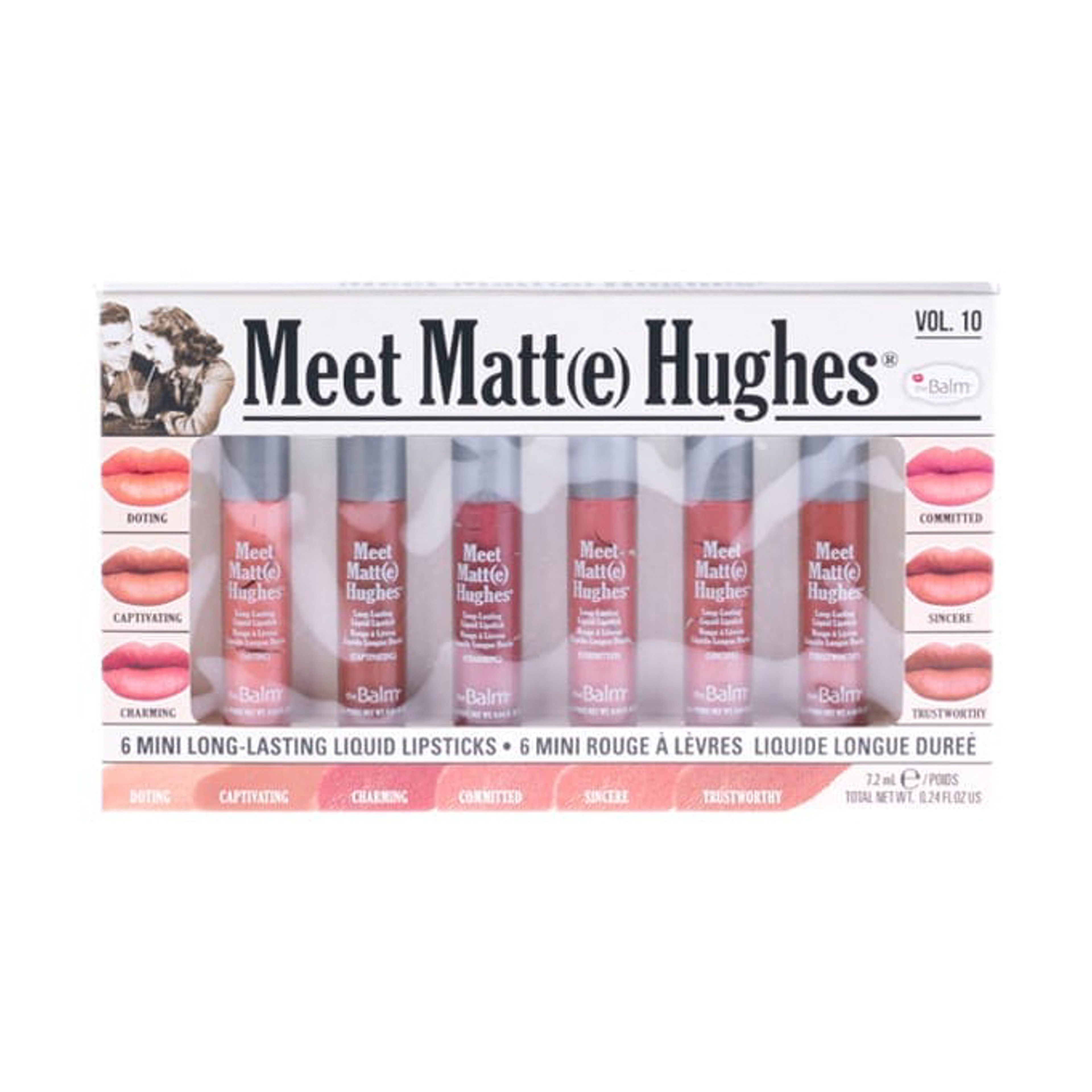 The Balm Meet Matte Hughes Set Of 6 Mini Lipsticks
