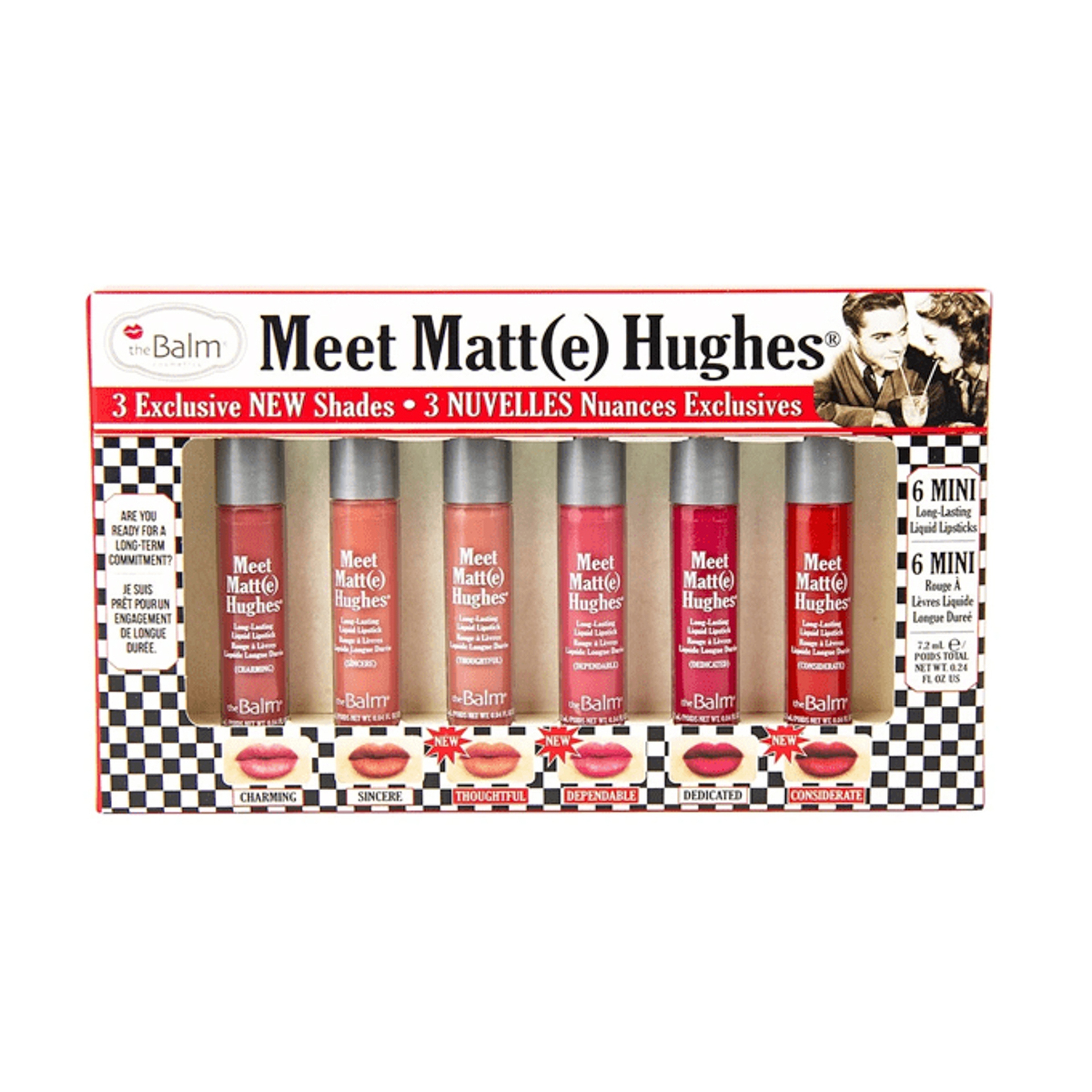 The Balm Meet Matte Hughes Set Of 6 Mini Lipsticks