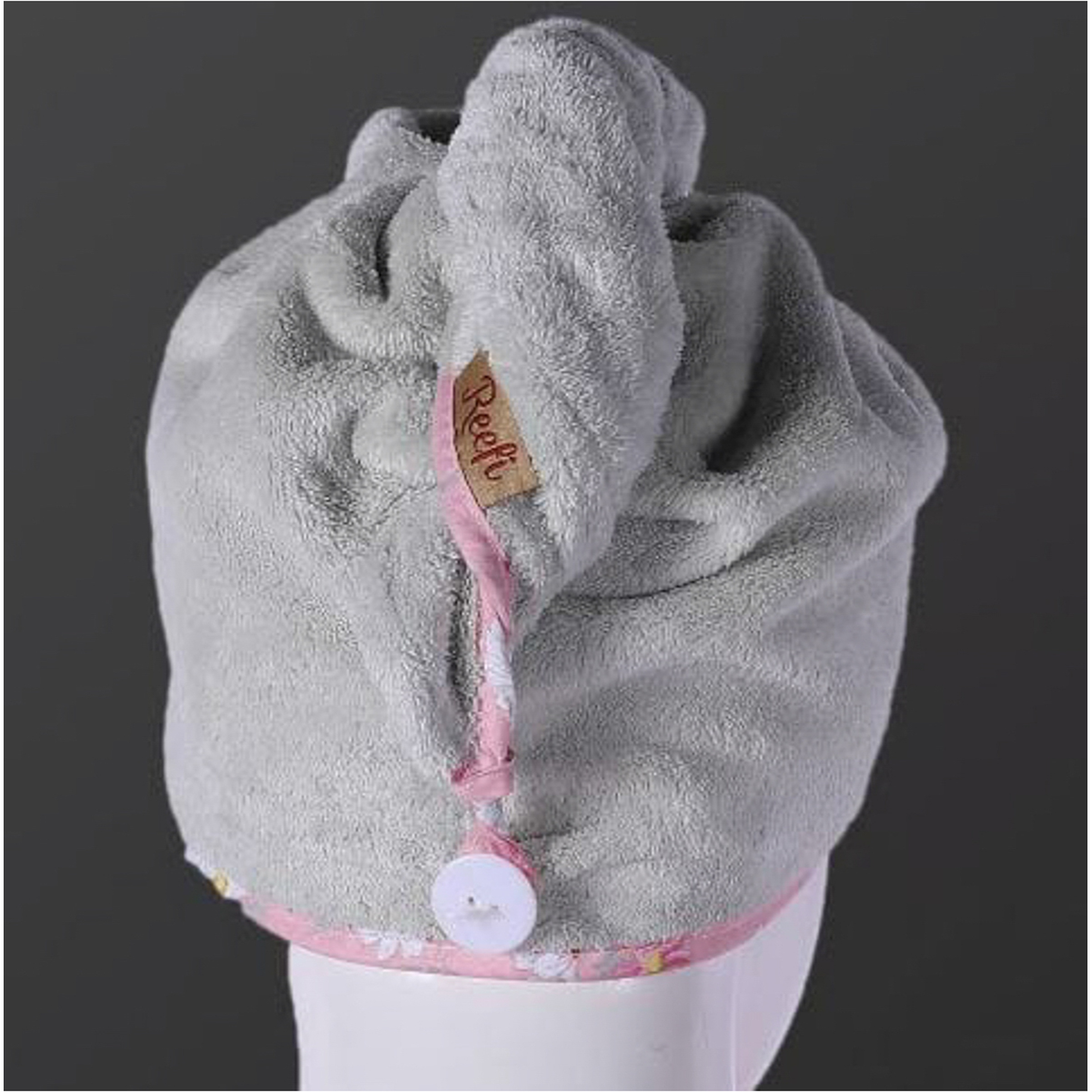 ريفي غطاء شعر باطراف موردة