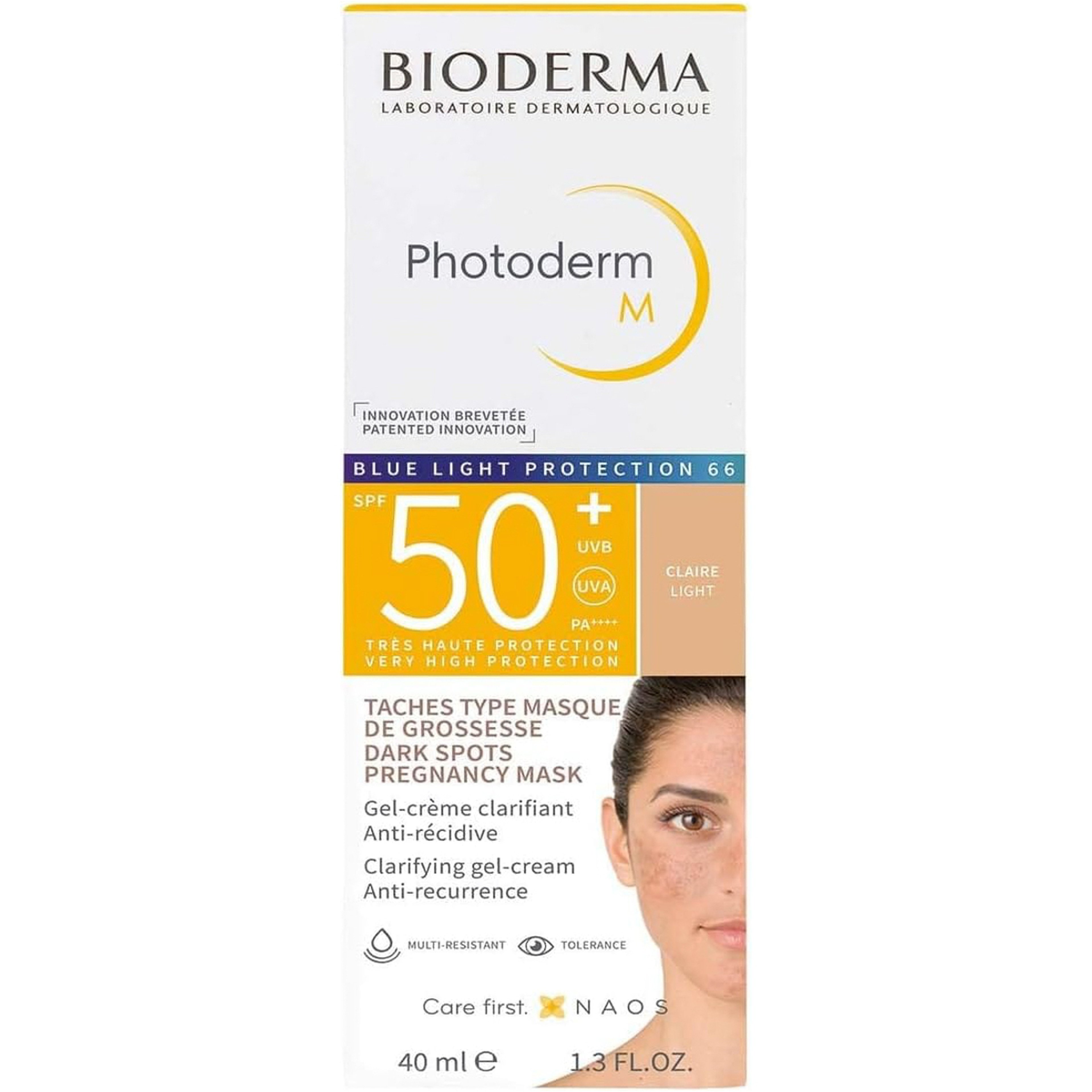 Bioderma, Photoderm M, Skin Clarifying Gel-Cream, Spf50+