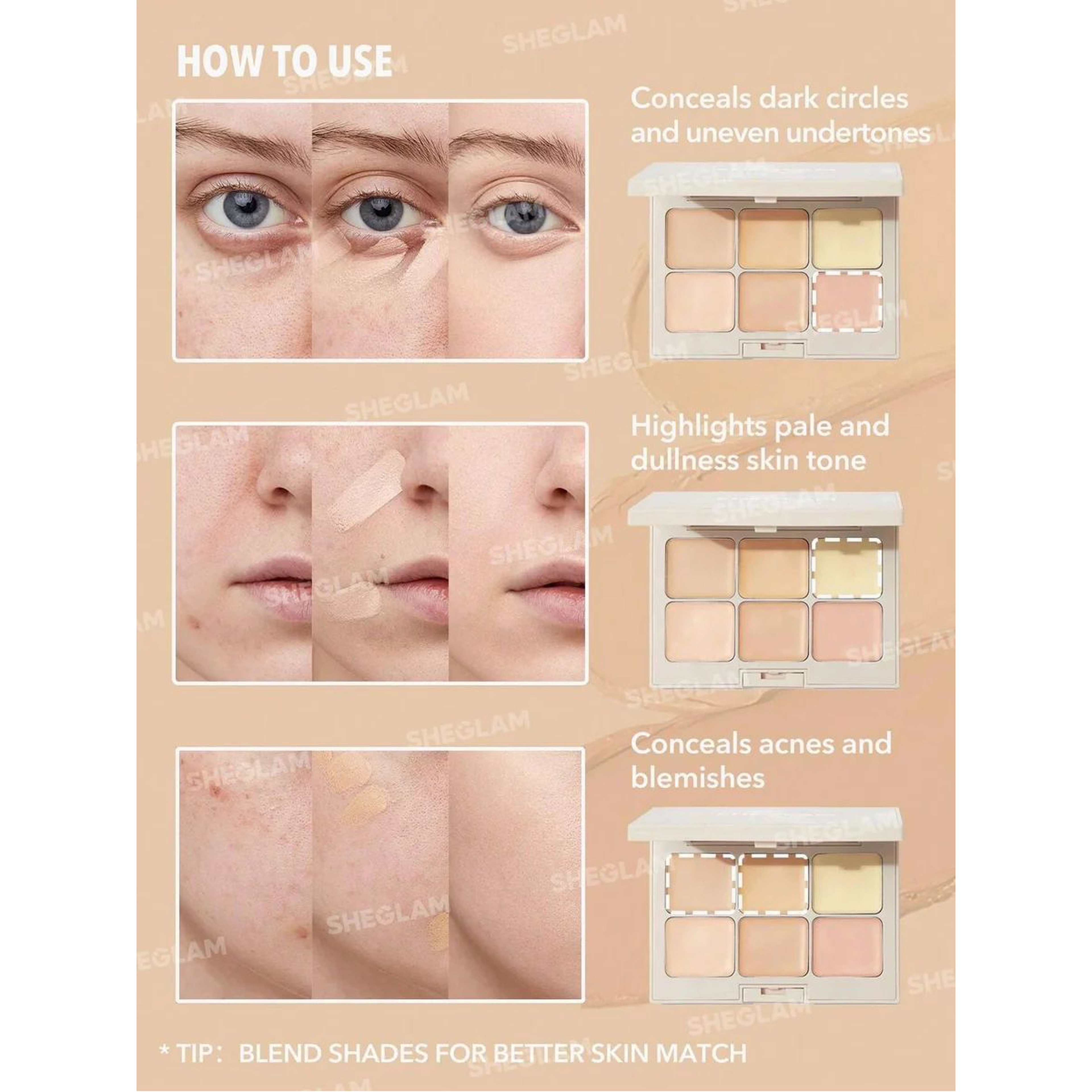 Sheglam Multi-Fix Concealer And Color Corrector