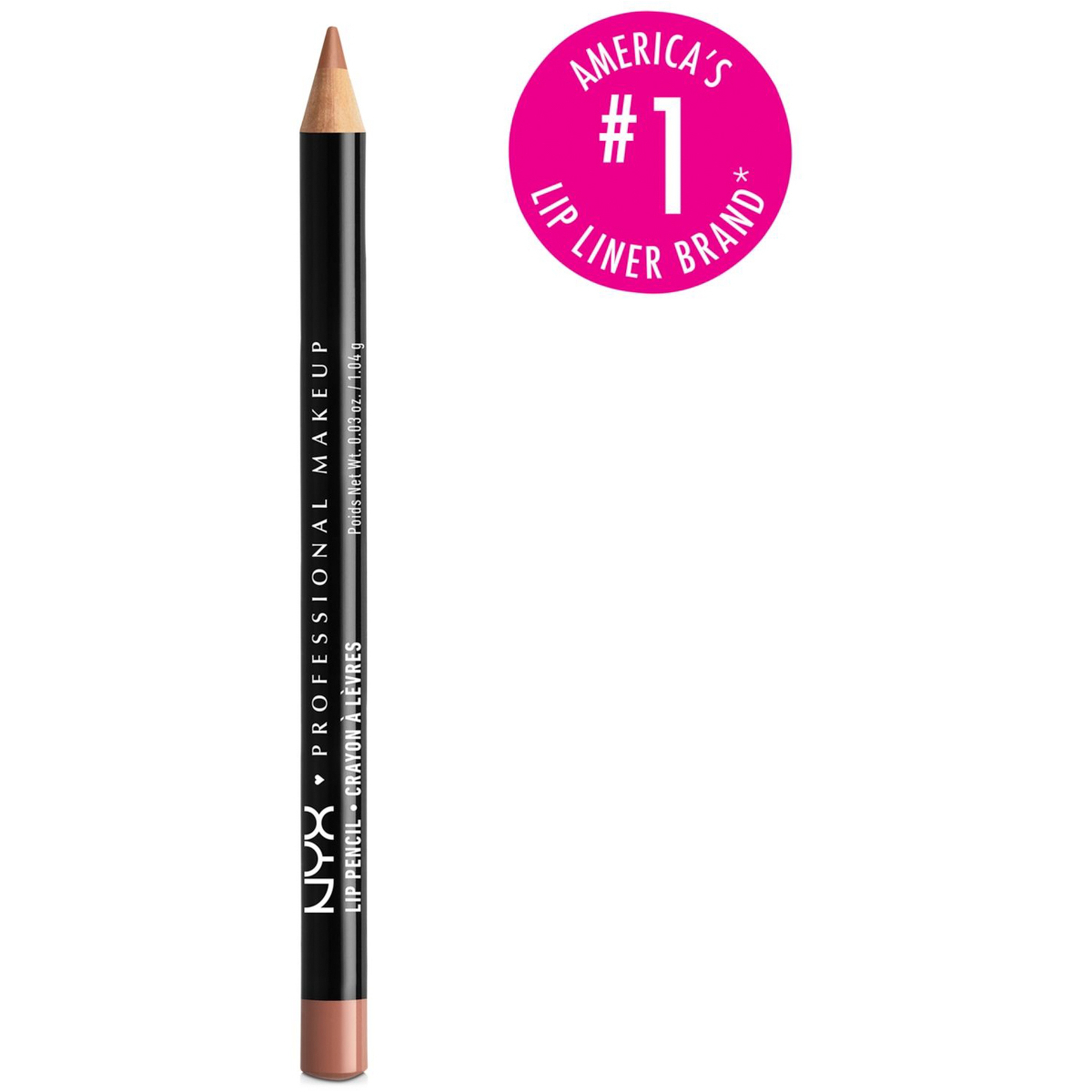Nyx Slim Lip Pencil Natural-Looking Long-Wear Lip Liner