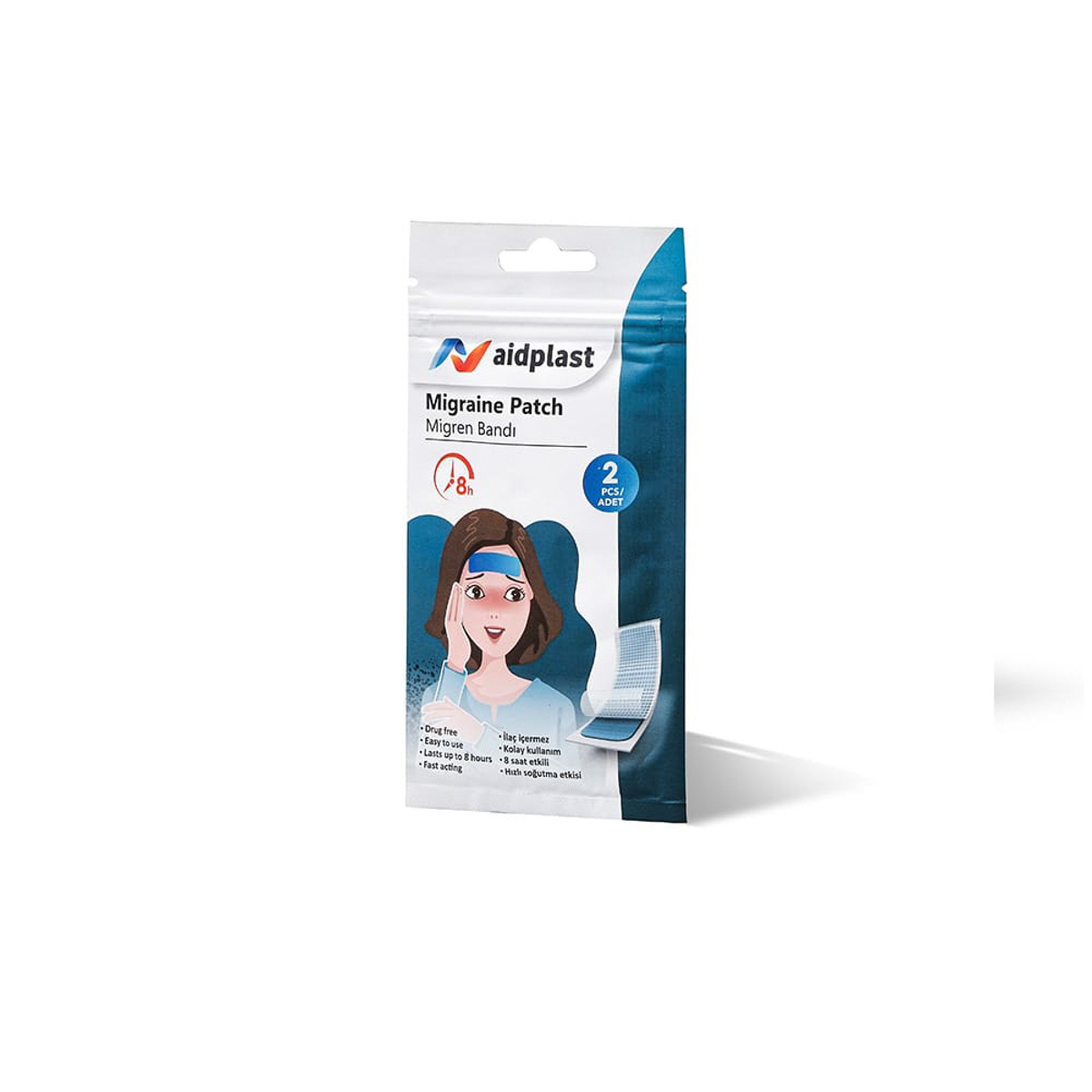 Aidplast Migraine Patch 2 Pec
