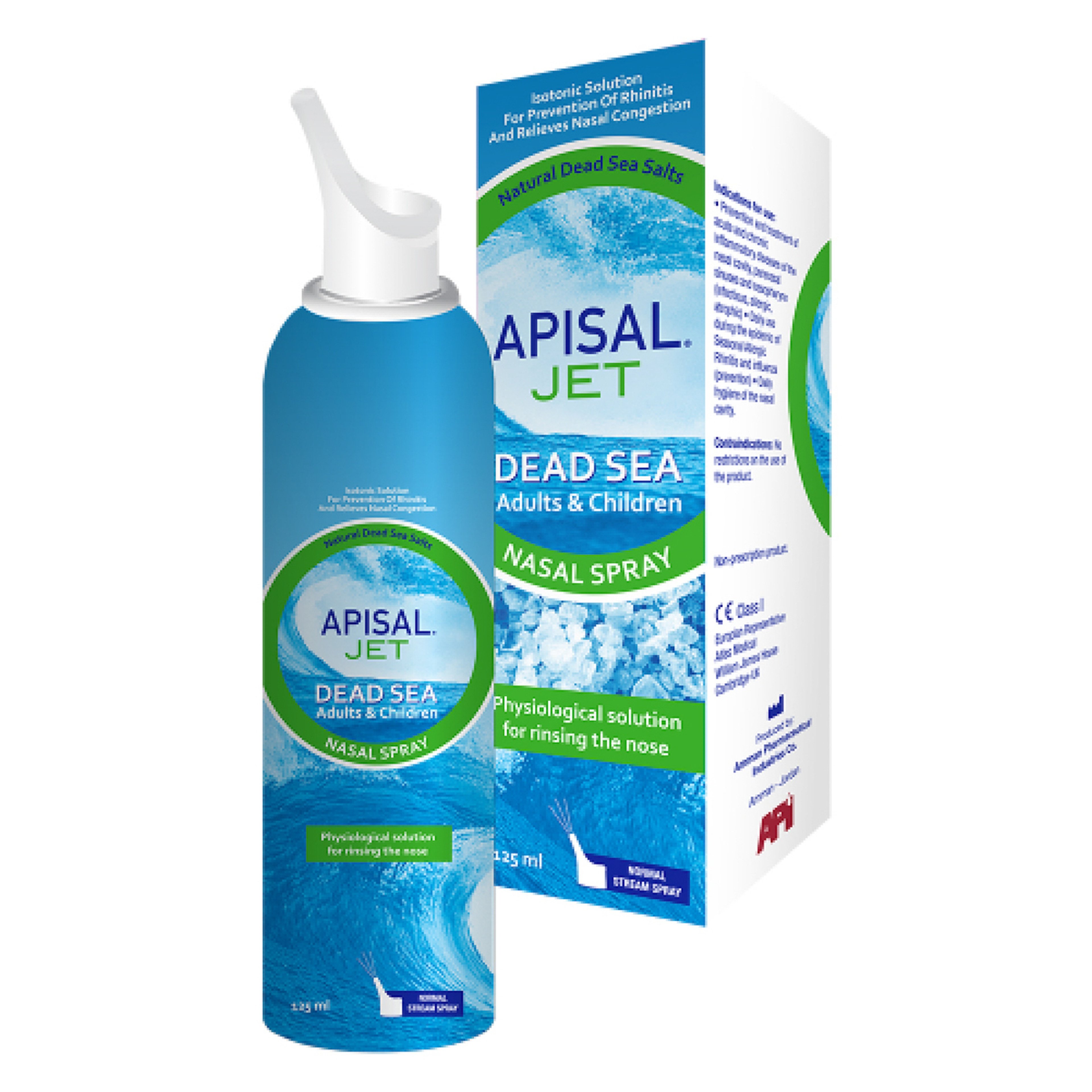 Apisal Jet Dead Sea Adults & Children Nasal Spray 125M