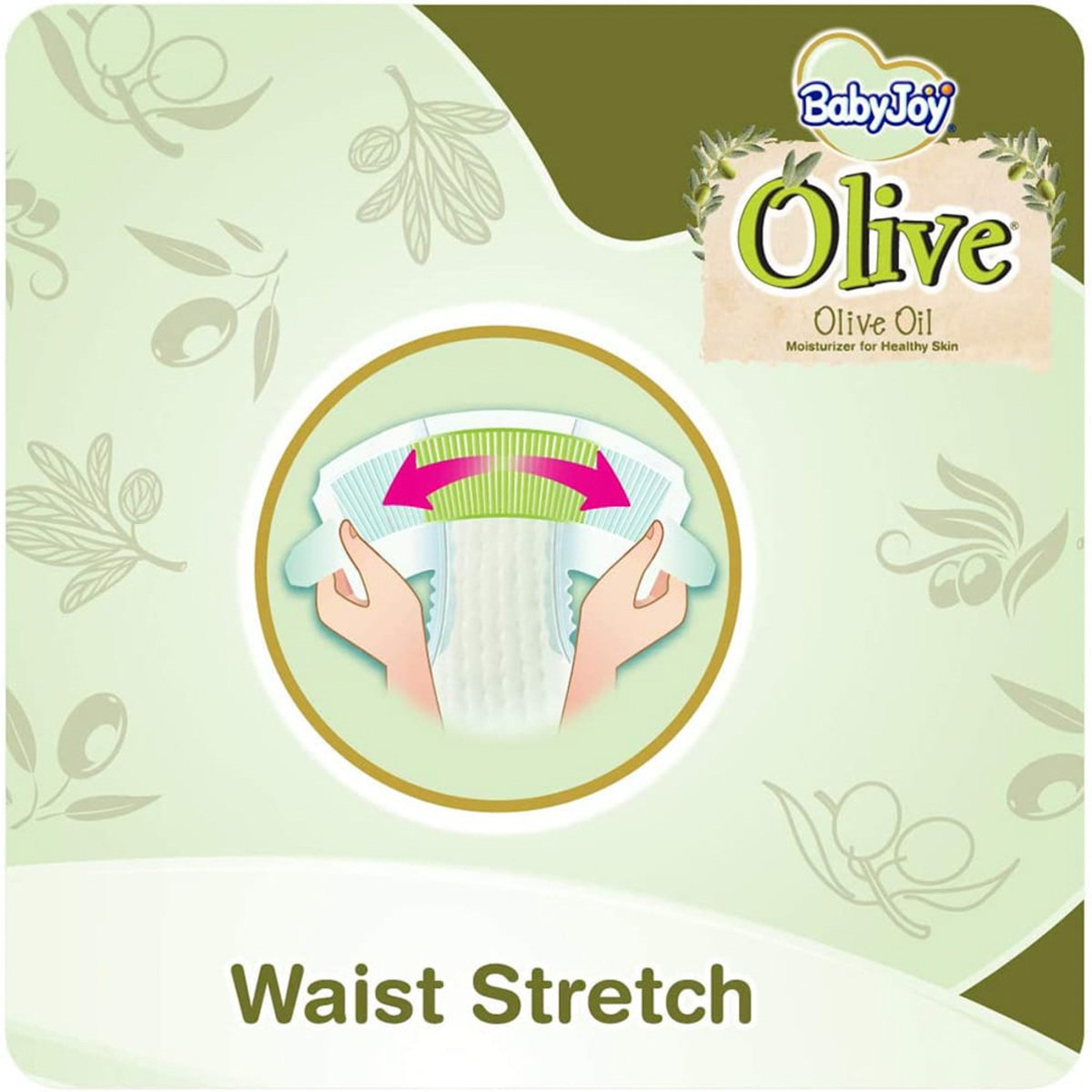 Baby Joy Olive Diapers Size 5