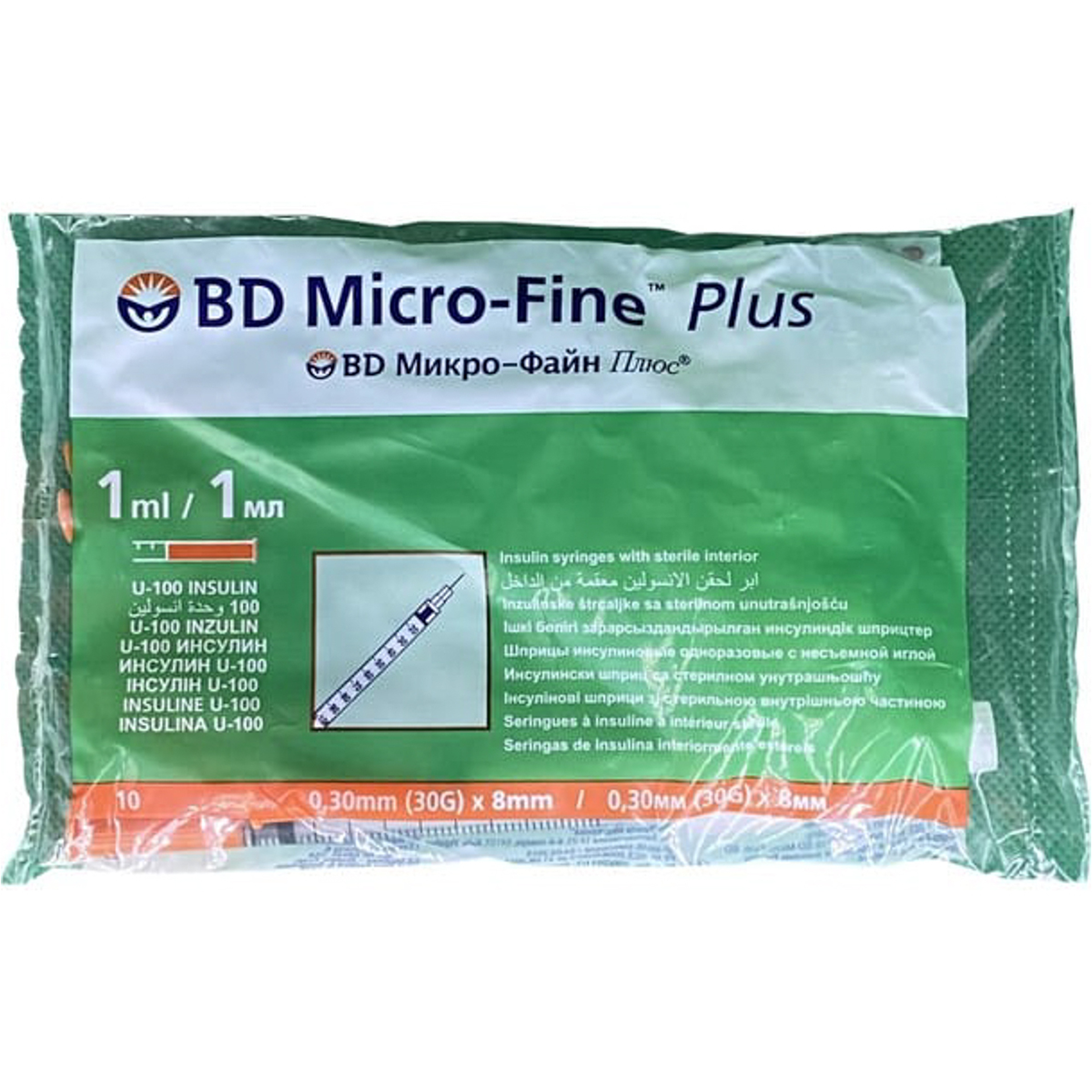 Bd Micro F.Plus Insulin 1.0Ml