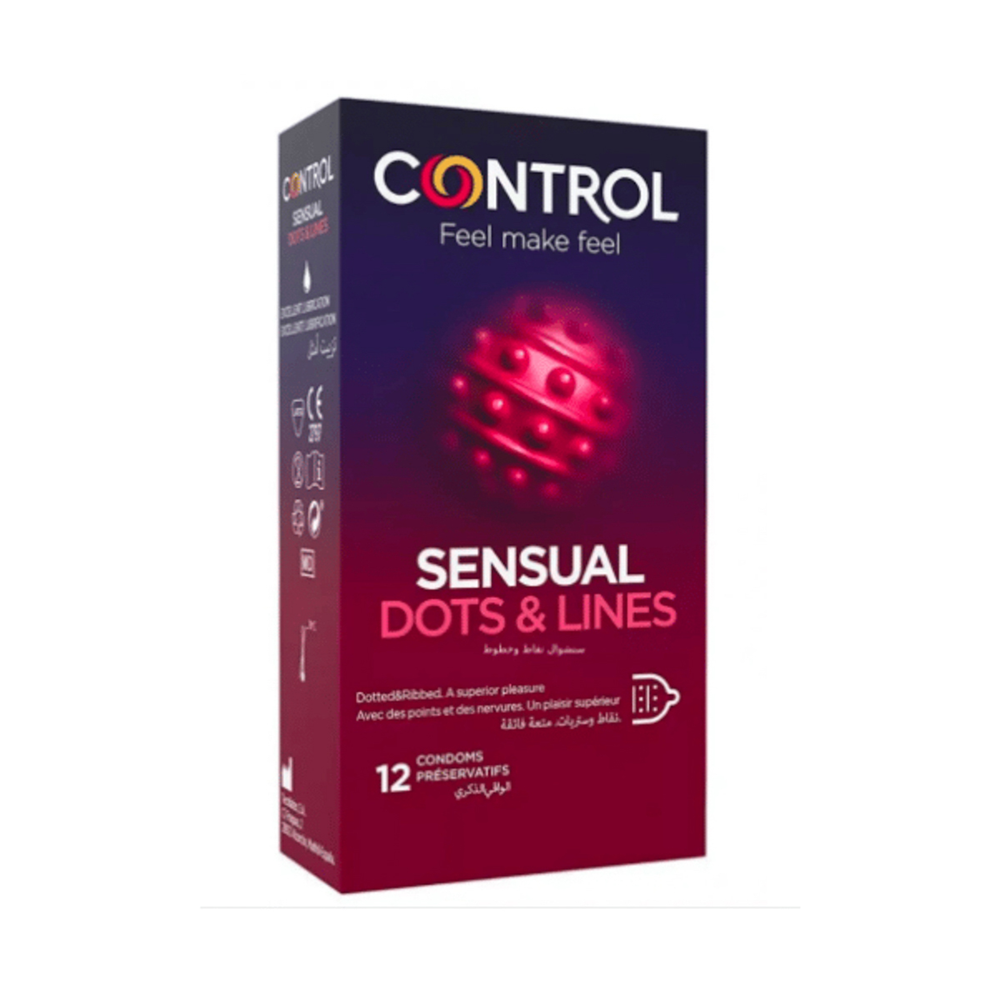 Control Condom Sensual Dot&Lines 12 Pc