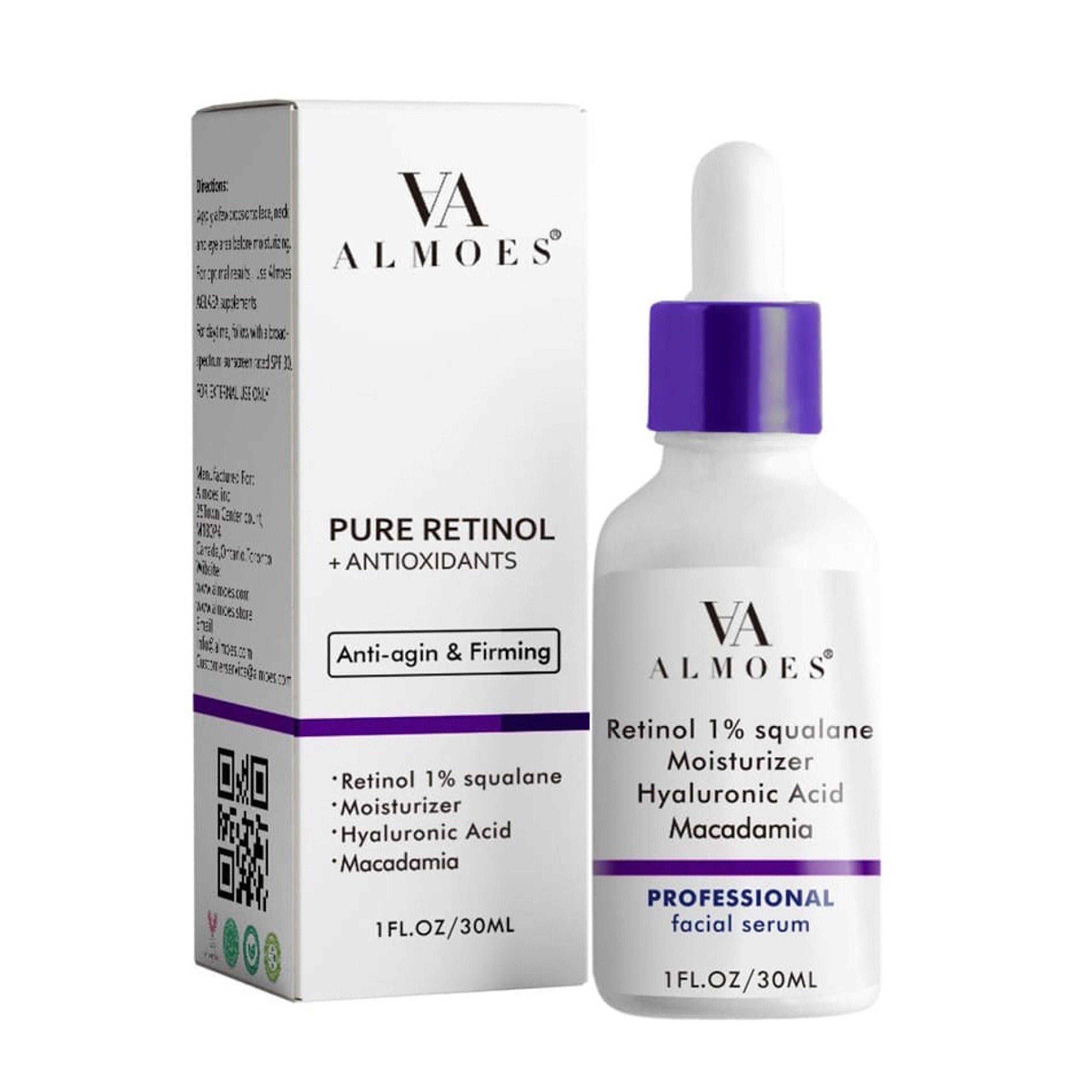 ALMOES pure Retinol  Anti-Aging & firming Face Serum 30 ml