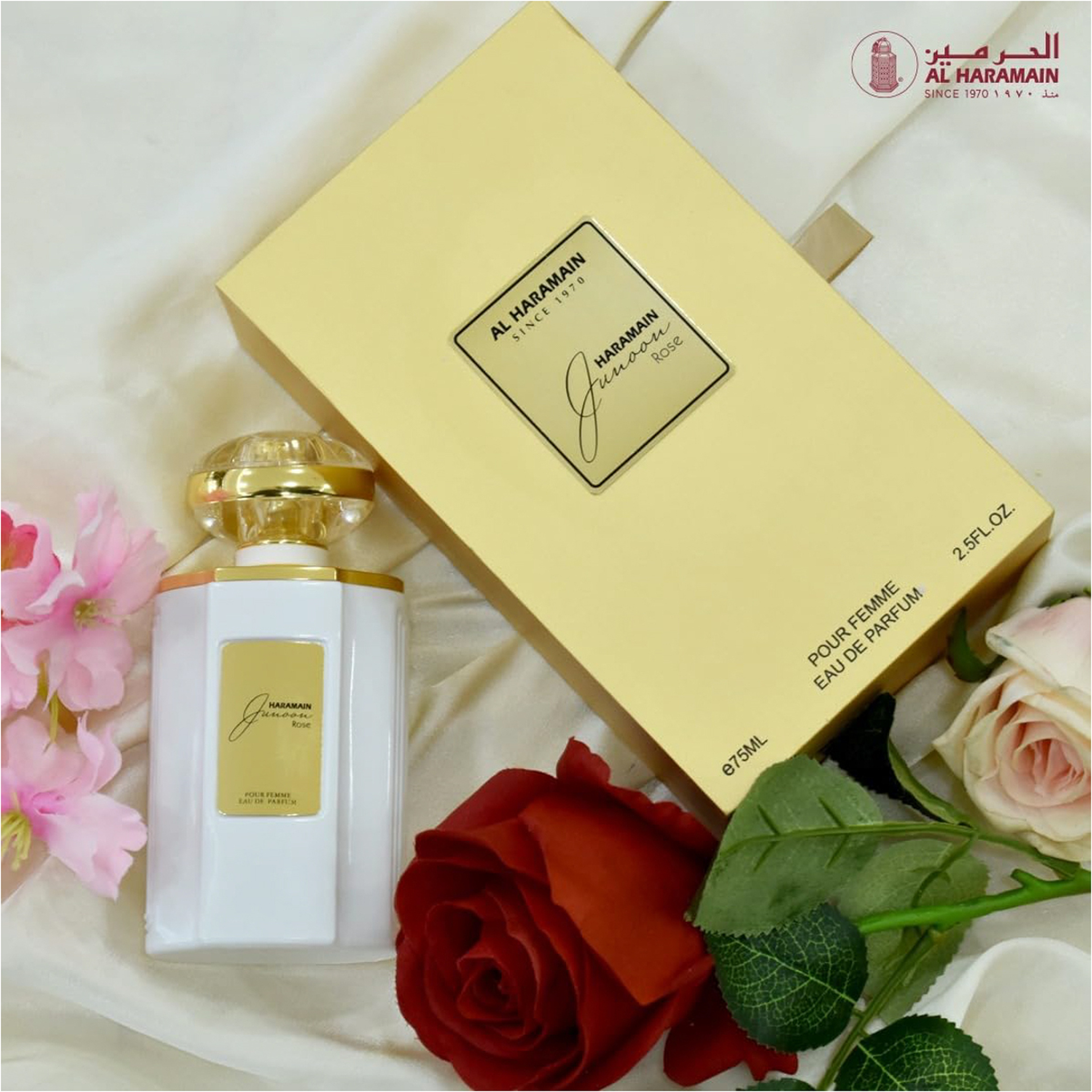 Al Haramain Junoon Rose FeEau De Parfum women 75Ml