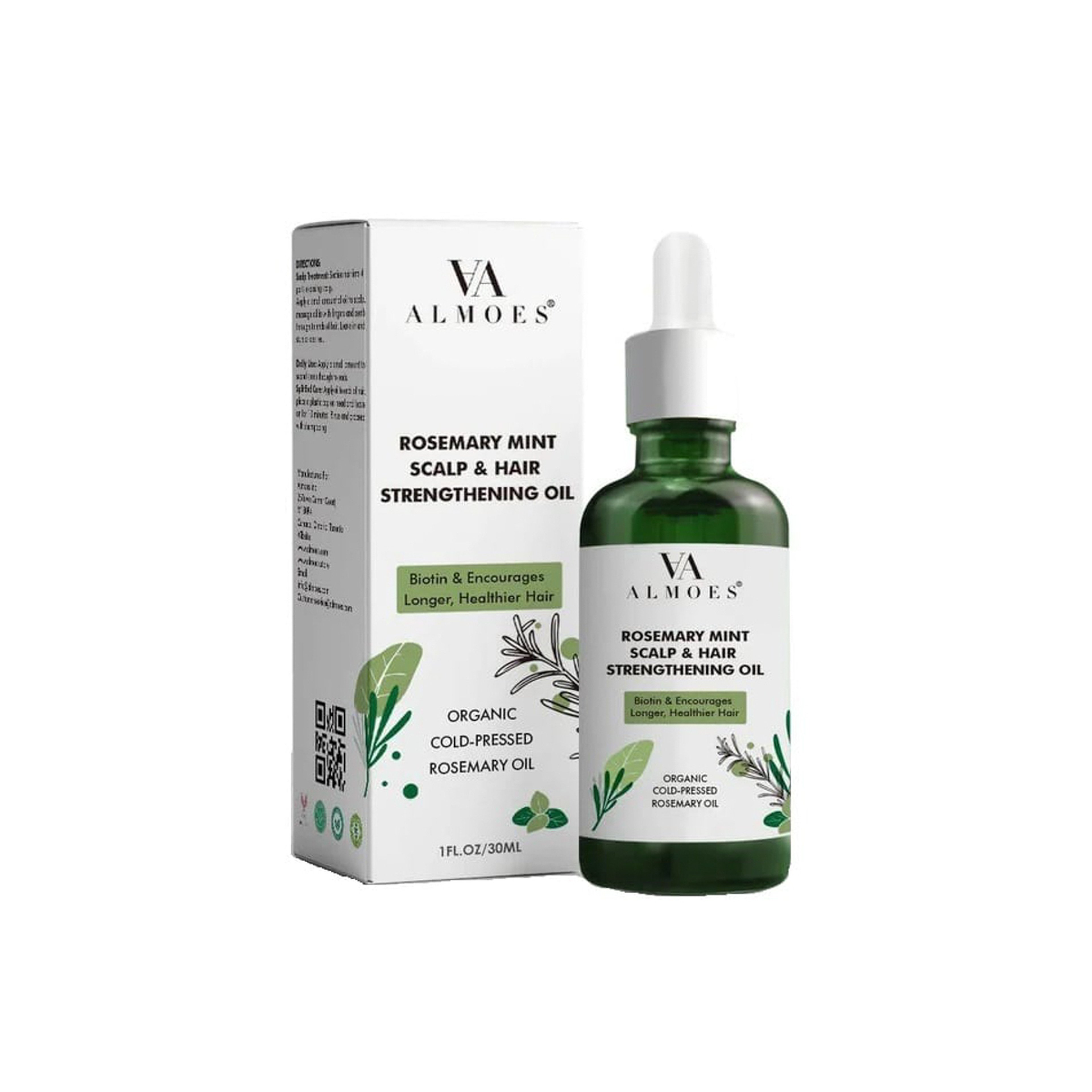 ALMOES Rosemary mint scalp & Hair Strengthening Oil 30 ml