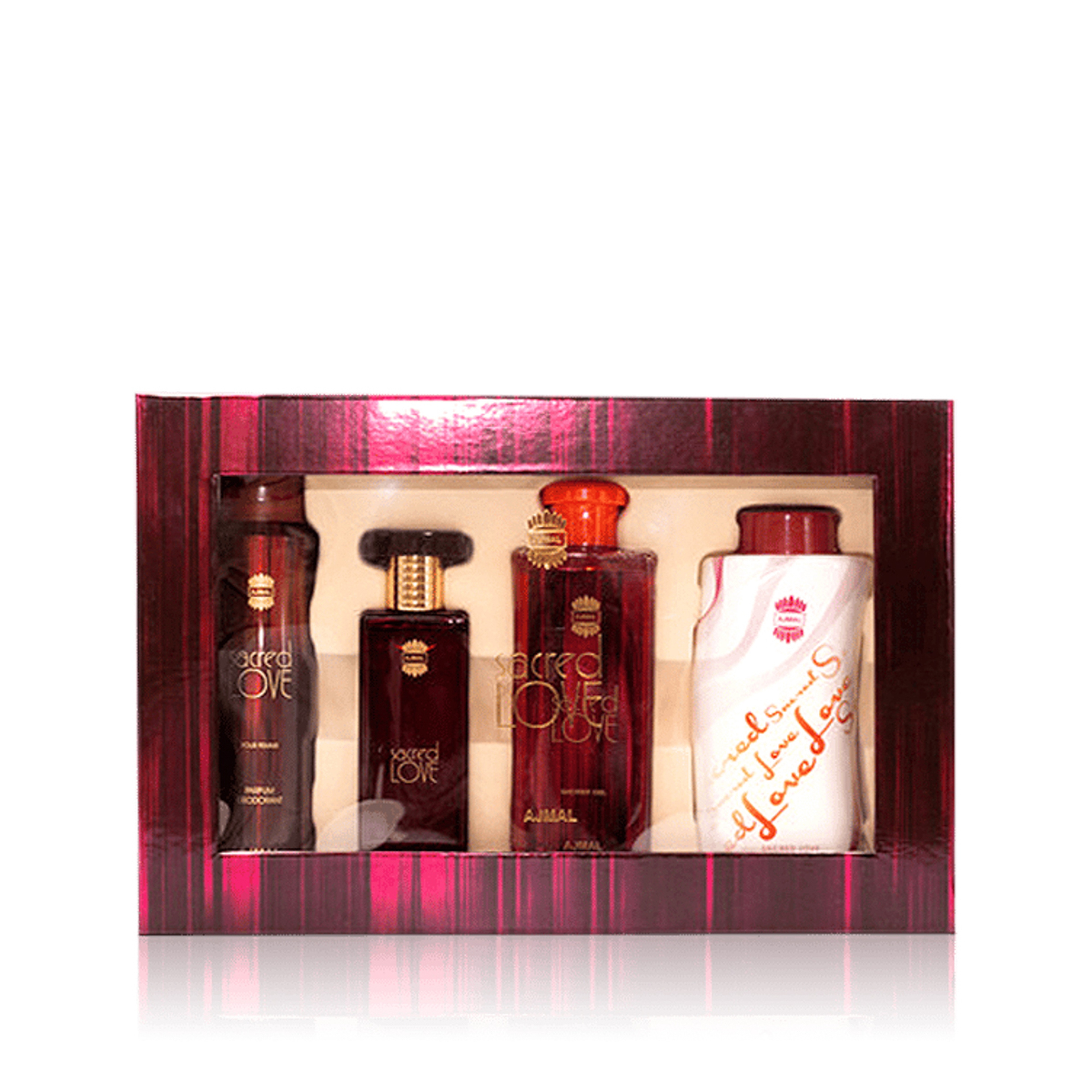 Ajmal Sacred Love Eau De Parfum Women 50Ml Set &Sh&Pw