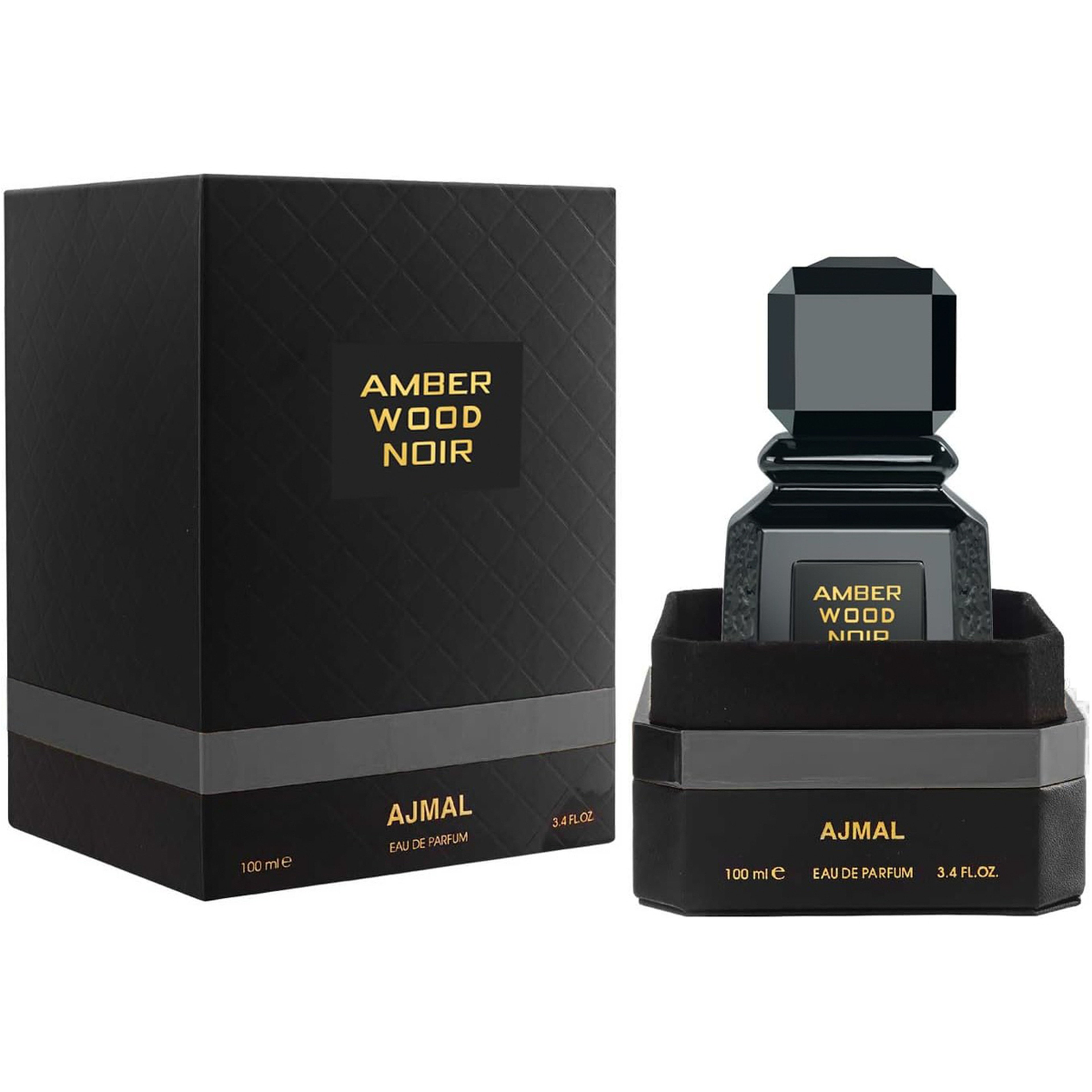 Ajmal Amber Wood Noir Eau De Parfum Unisex 100Ml