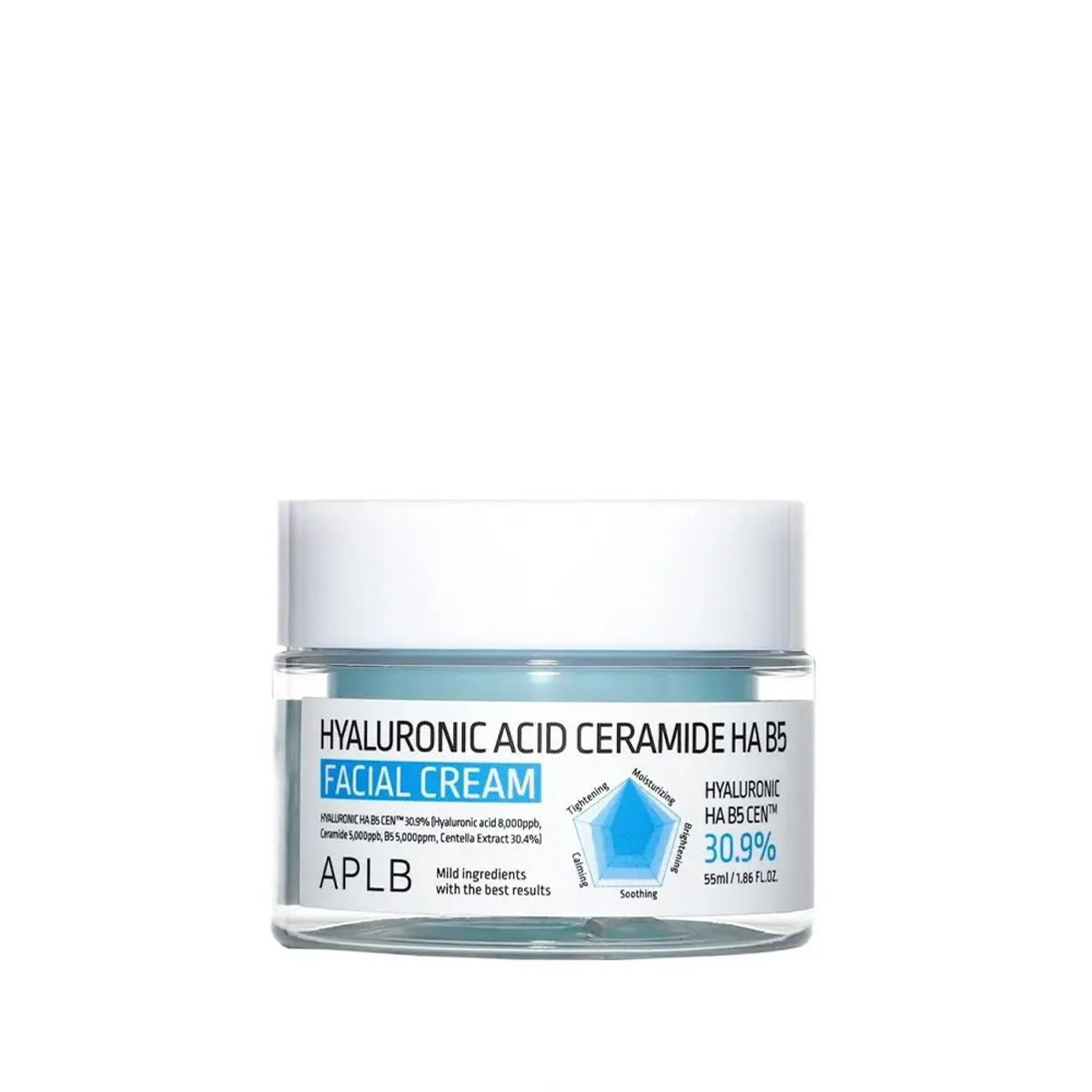 Aplb Hyaluronic Acid & Ceramide & Vitamin B5 Hydrating Face Cream  55 ml