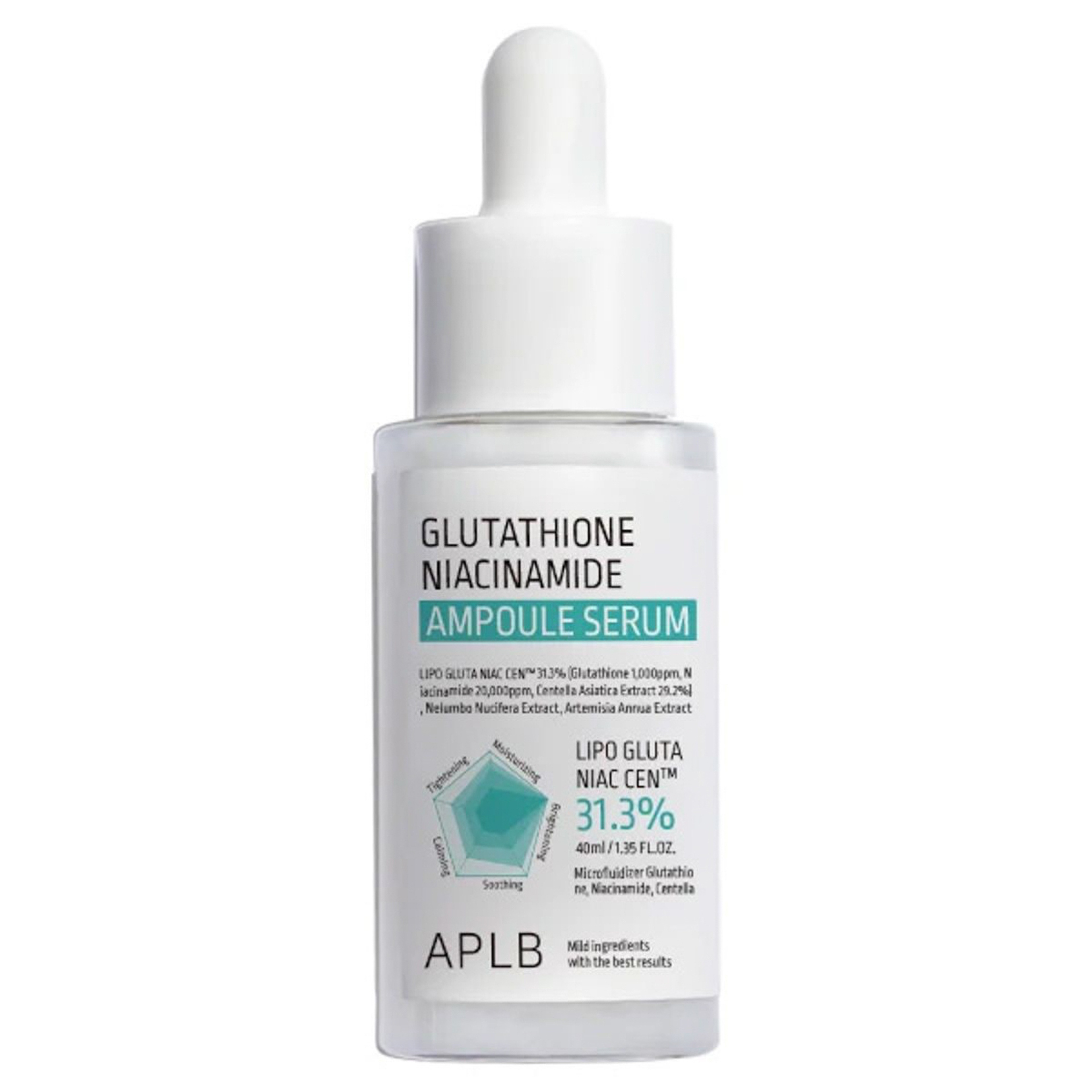 Aplb Glutathione & Niacinamide Brightening Ampoule Serum 40 ml