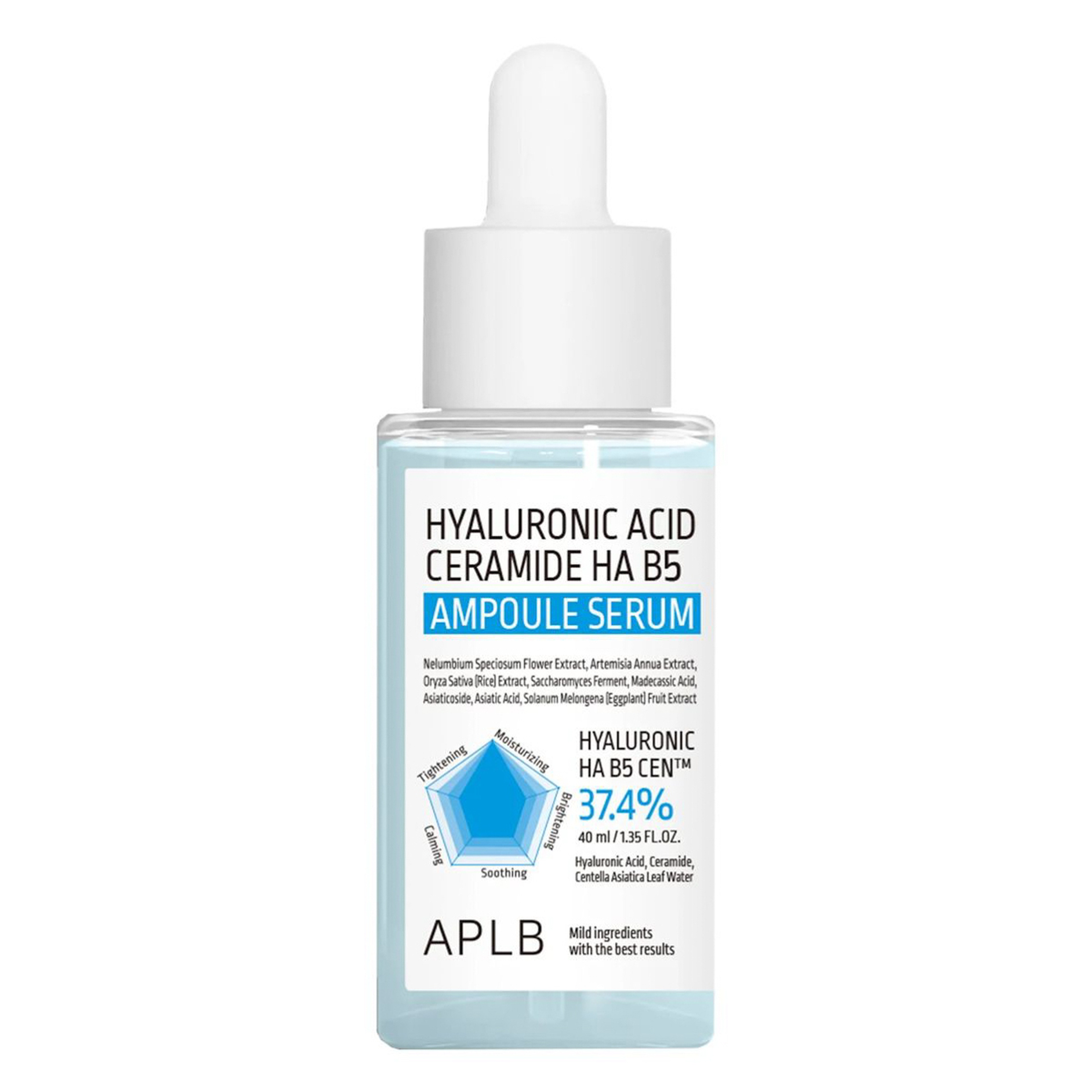 Aplb Hyaluronic Acid & Ceramide & Vitamin B5 Hydrating  Face  Serum  40 ml