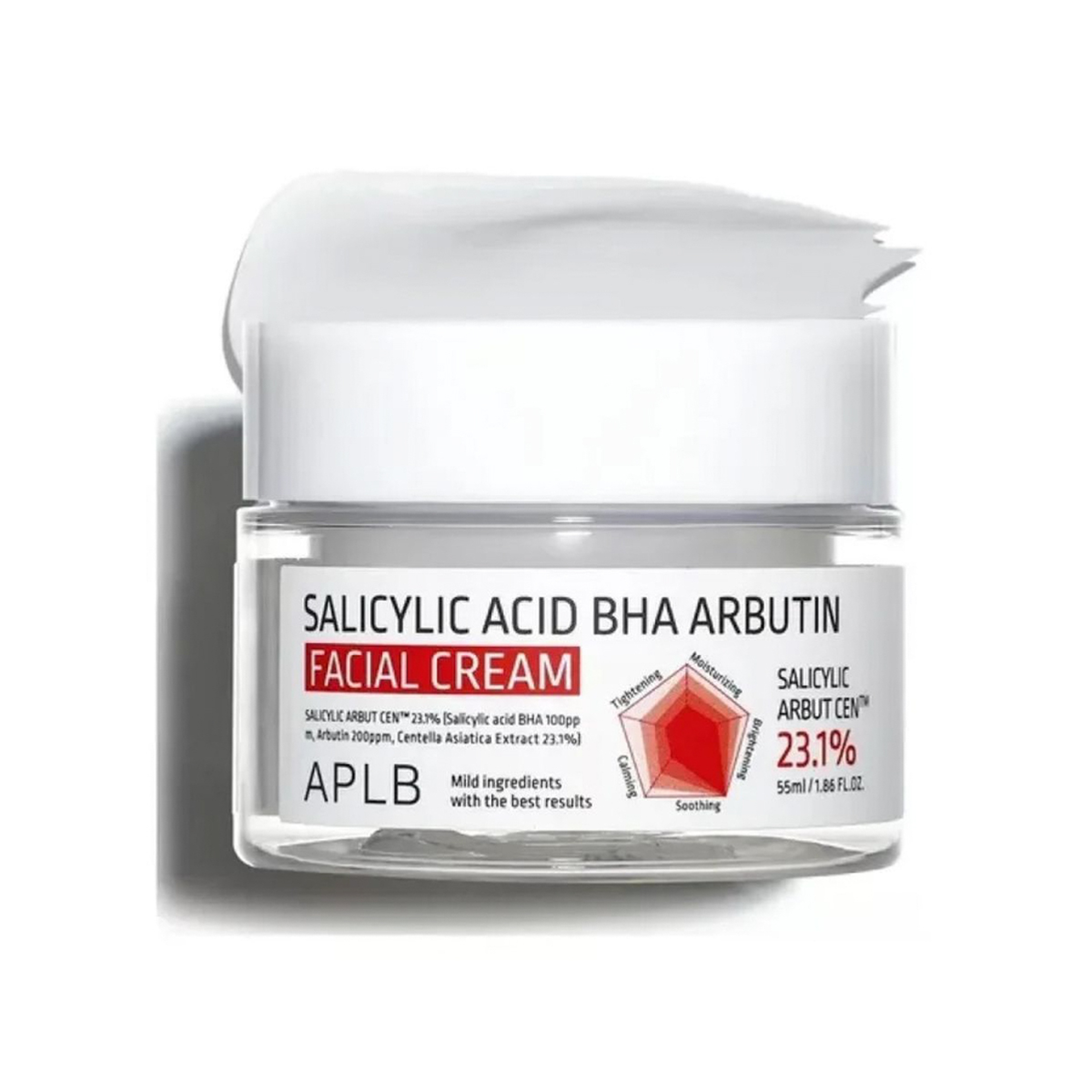 Aplb Salicylic Acid & Arbutin Brightening & Acne-Control Face Cream  55 ml