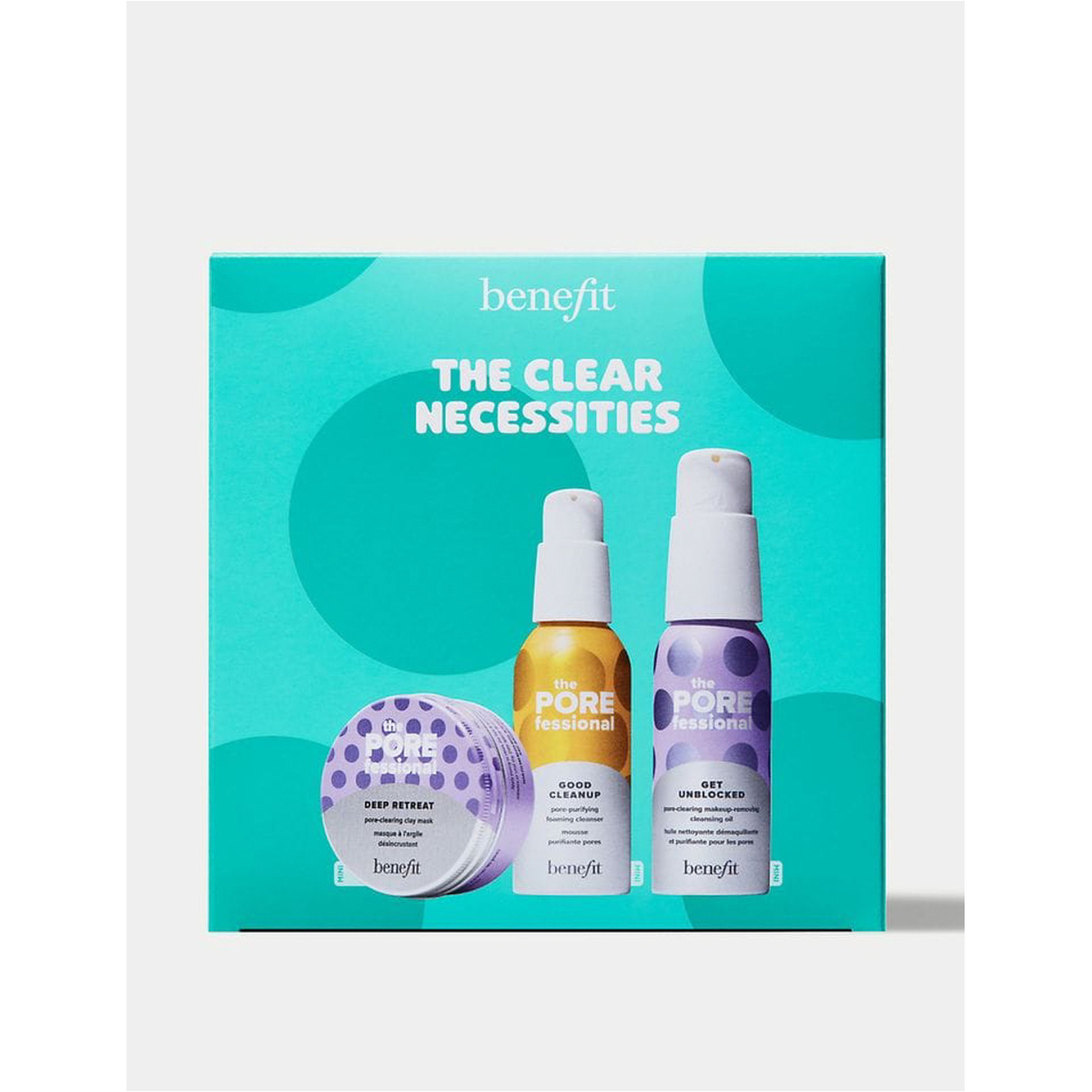 بنيفيت منظف مزدوج وقناع الطين  مجموعة 3 قطع 