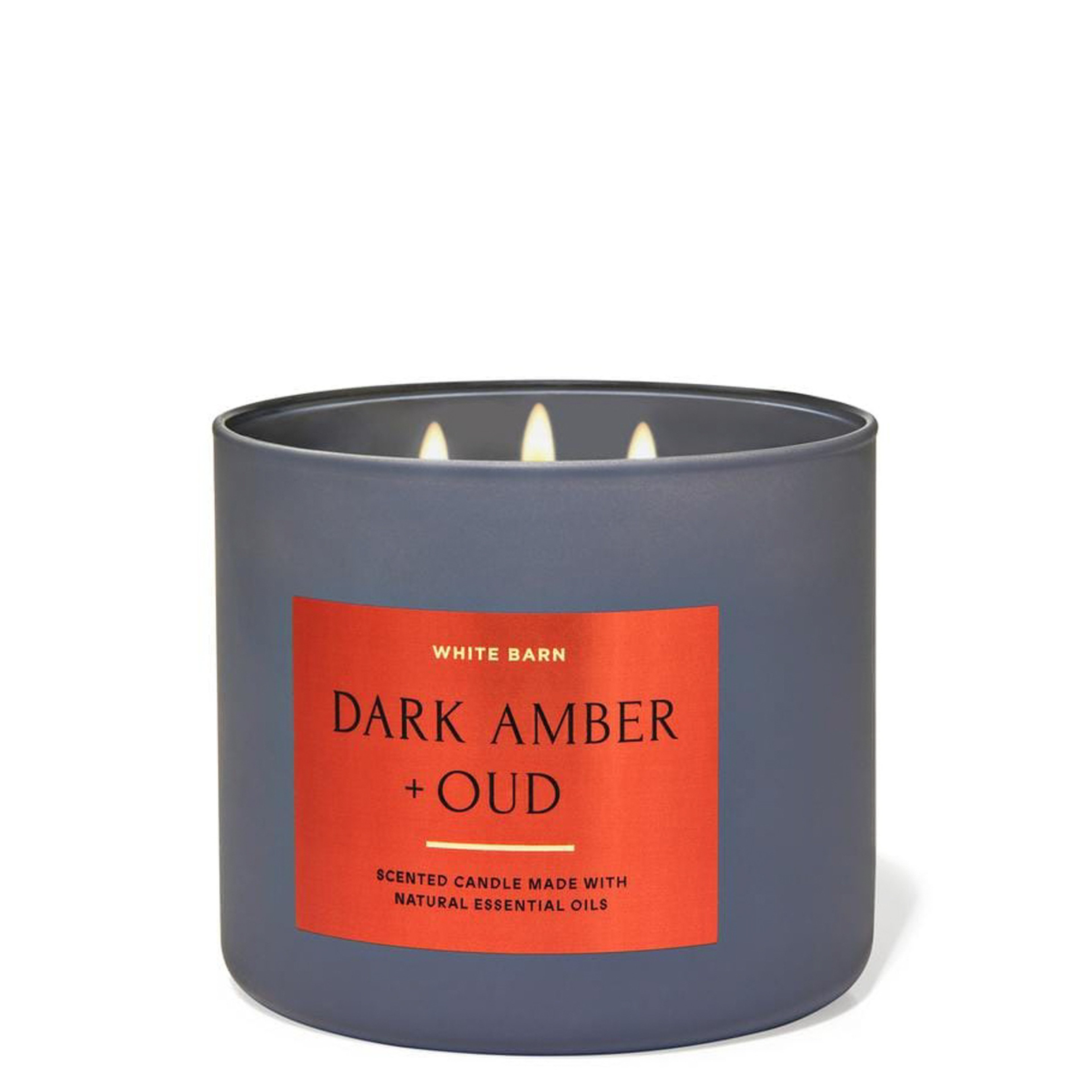 Bbw Dark Amber Oud Scented Candle 411G