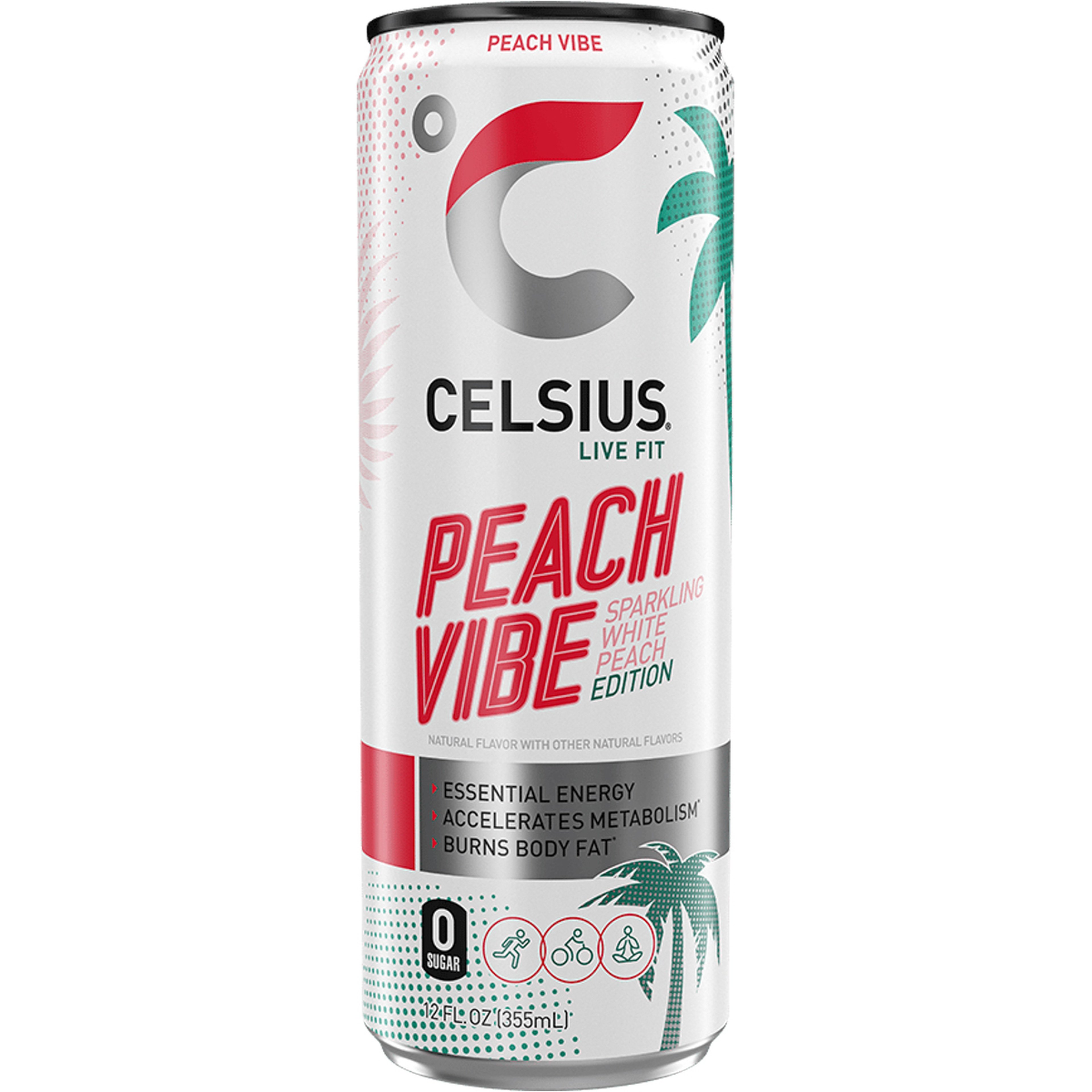 Celsius Drink Peach Vibe Sparkling 355Ml